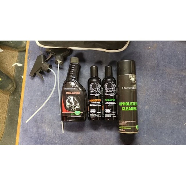 A group of Diamondbrite and Supagard automotive care product...