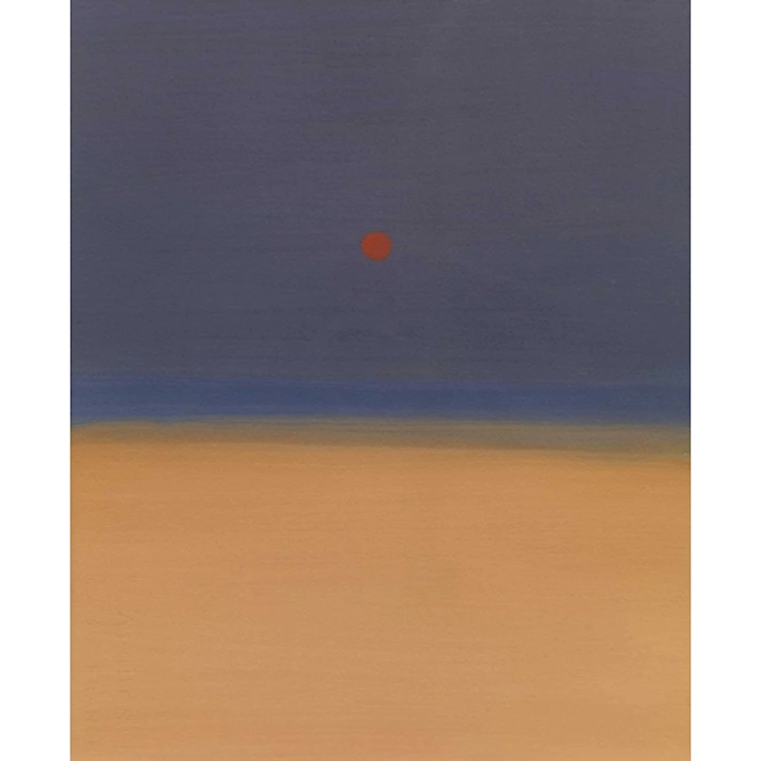 § John MILLER (1931-2002) Sunrise over Beach Gouache, stamp...