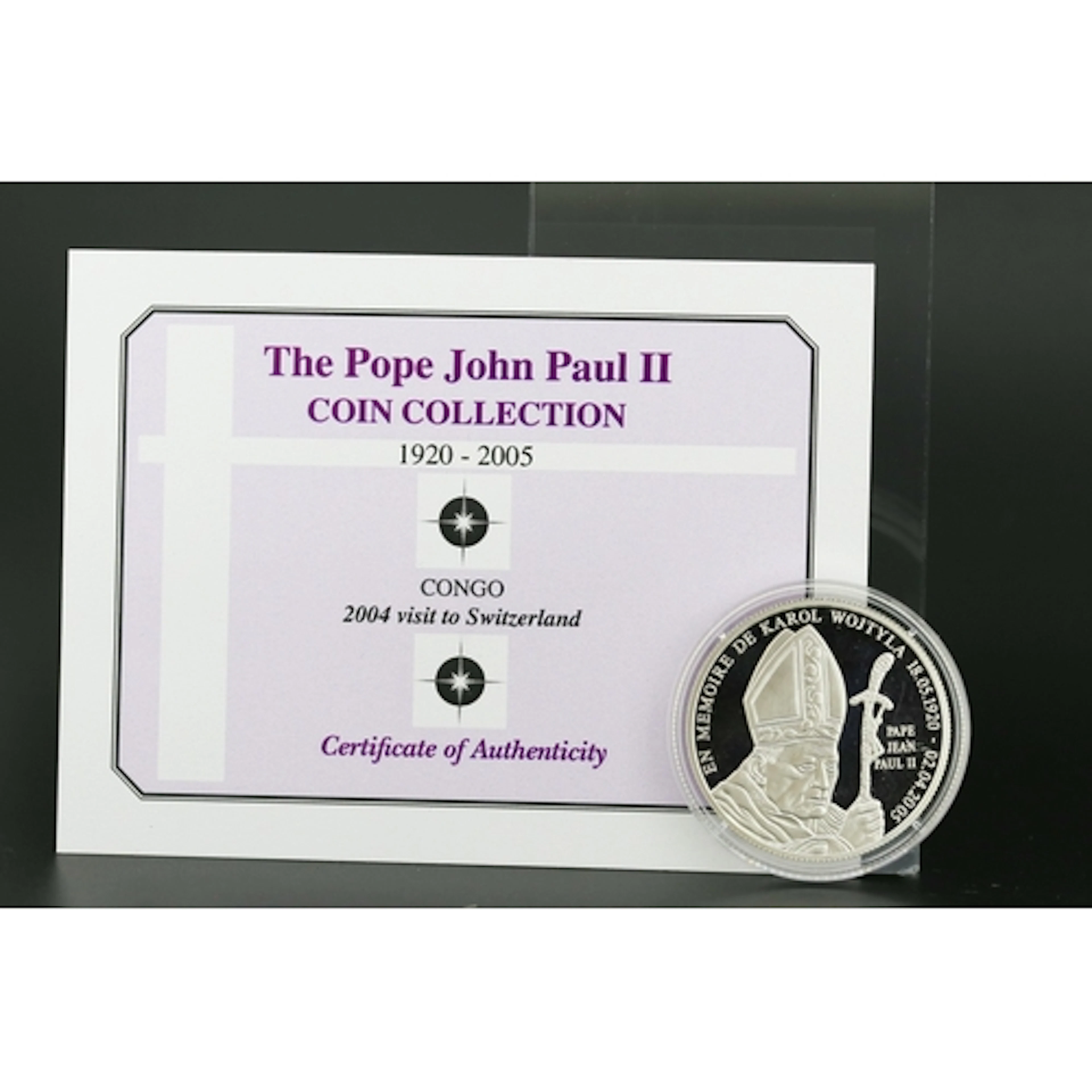 The Pope John Paul II Coin Collection 1920 - 2005 Sterling S...