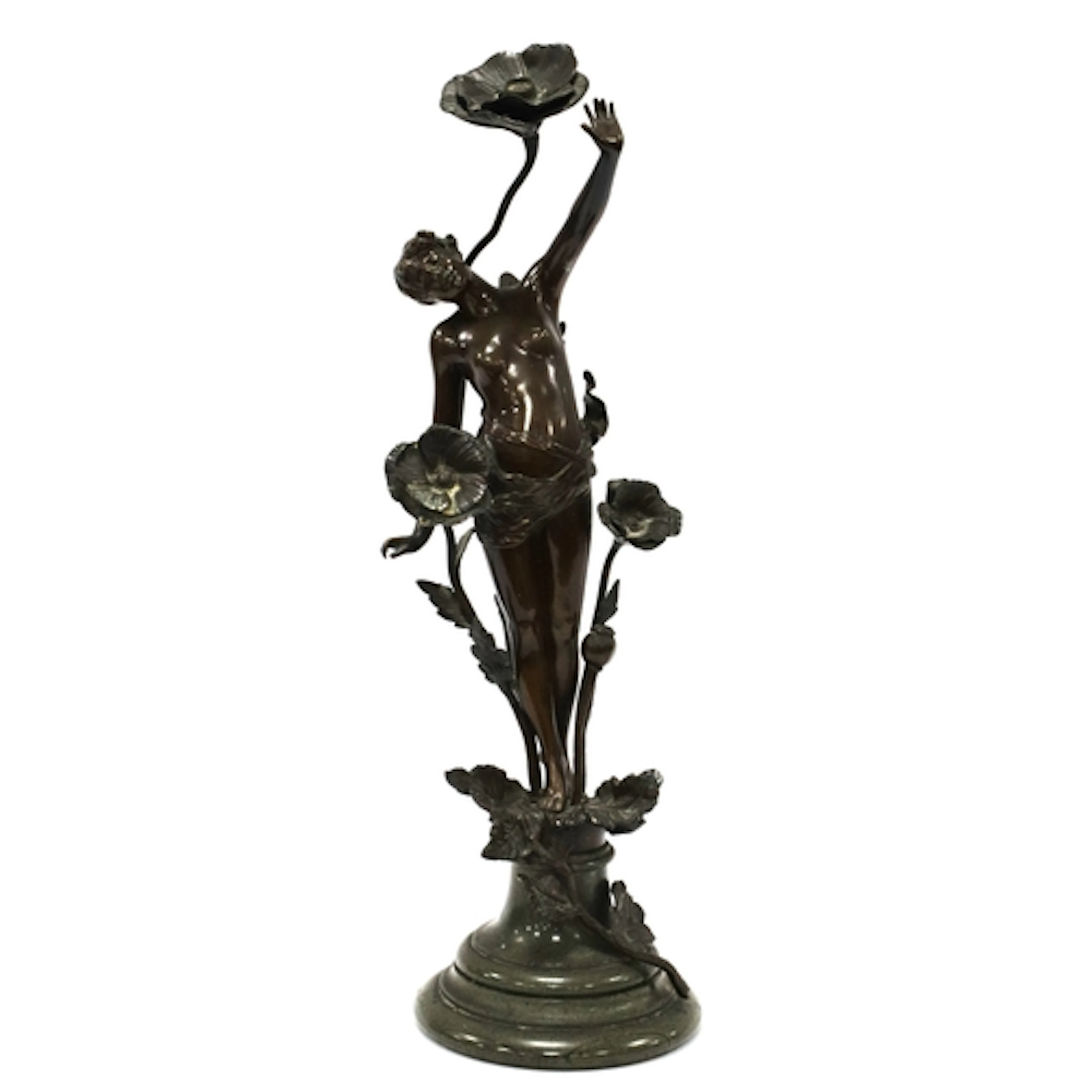 An Art Nouveau Bronze Figure, possibly by Franz Rosse (1858 ...
