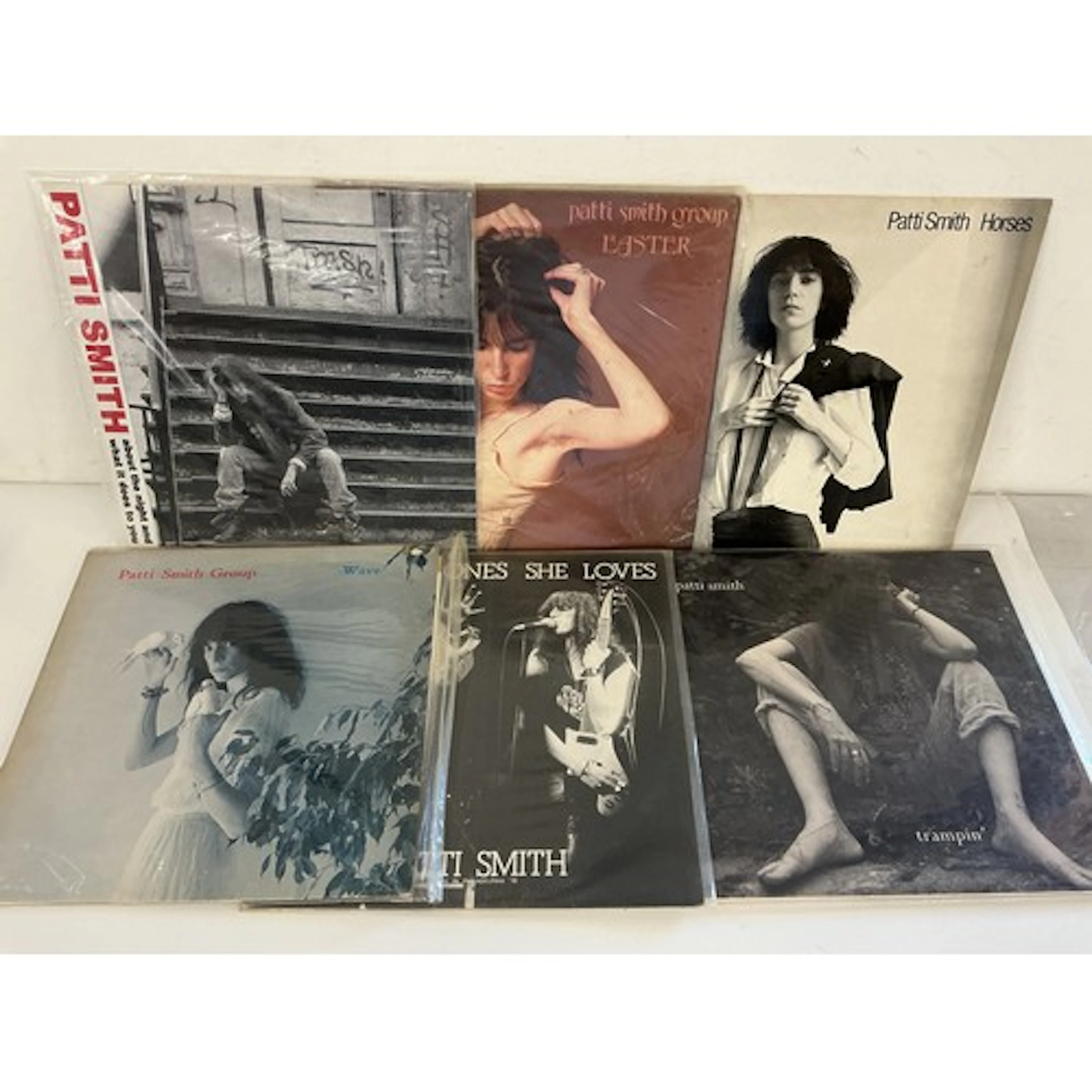 Six Patti Smith LPs comprising Horses, Easter, Trampin’ and ...