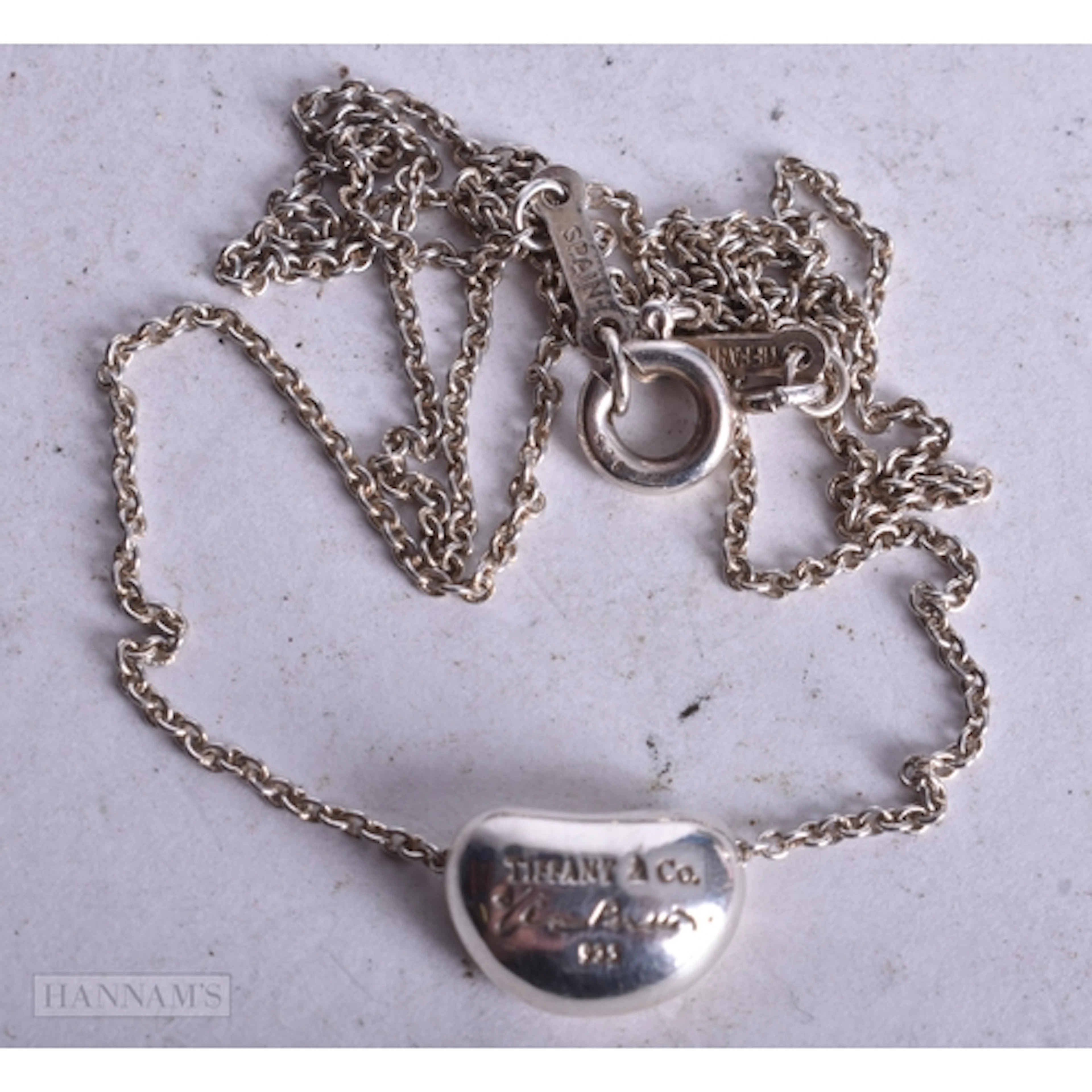 Tiffany & Co Sterling Silver Necklace by Elsa Peretti (4g). ...