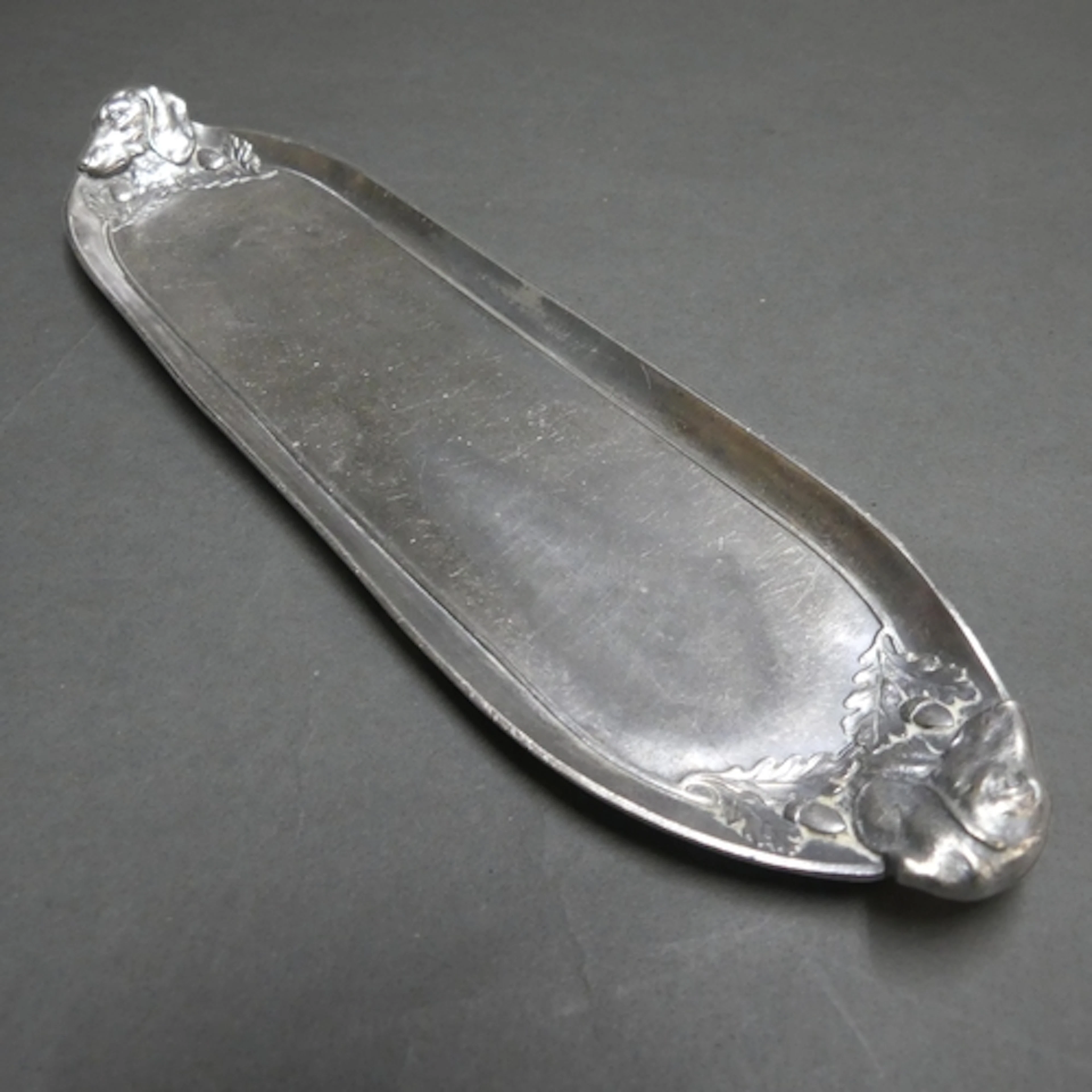 WMF - An Art Nouveau silver plated Brittania metal oval foot...