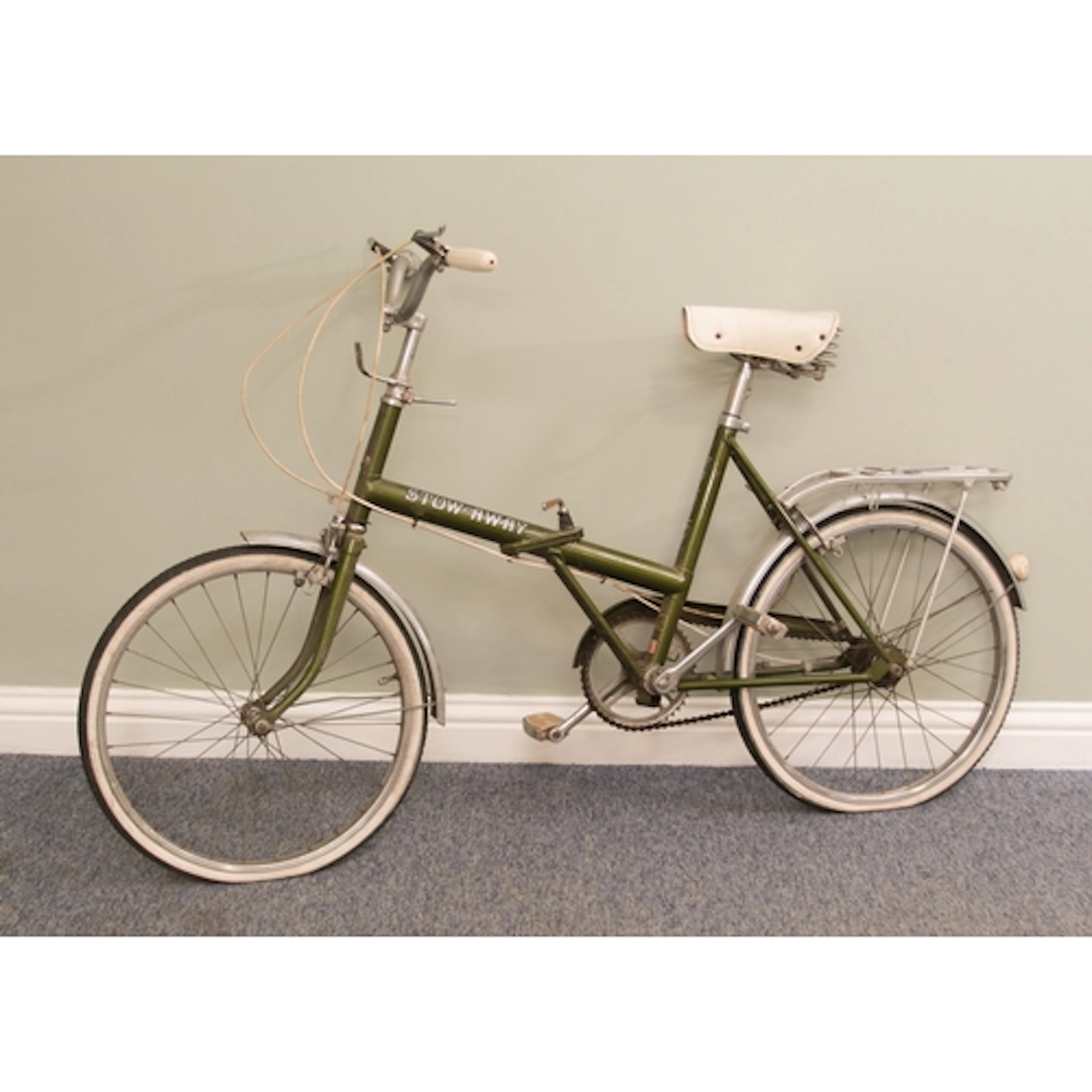 A vintage Raleigh 'Stow-Away' folding bicycle - late 1970s, ...