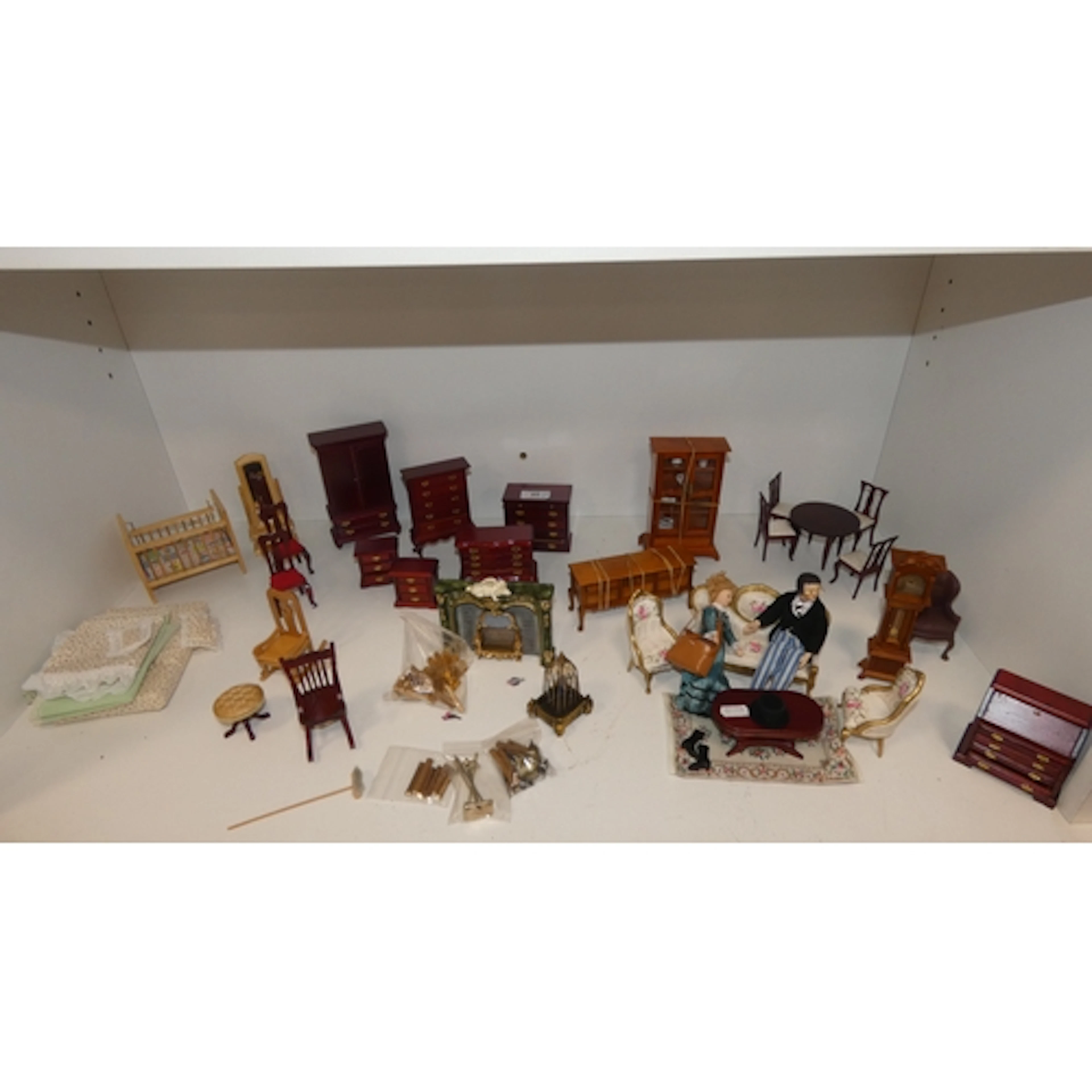 Collection of doll's house furniture to include antique-styl...