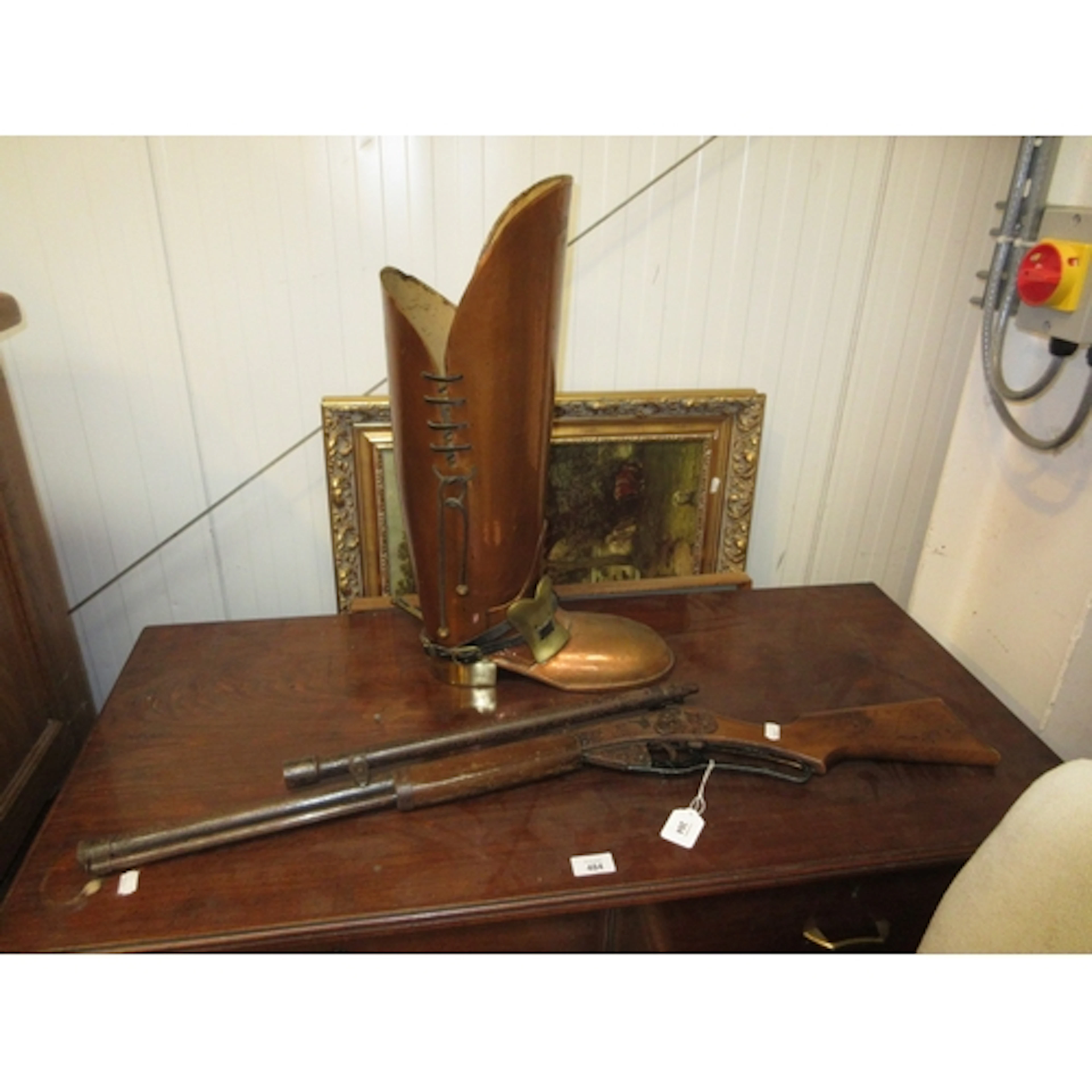 Toy Gun and Boot Stick Stand