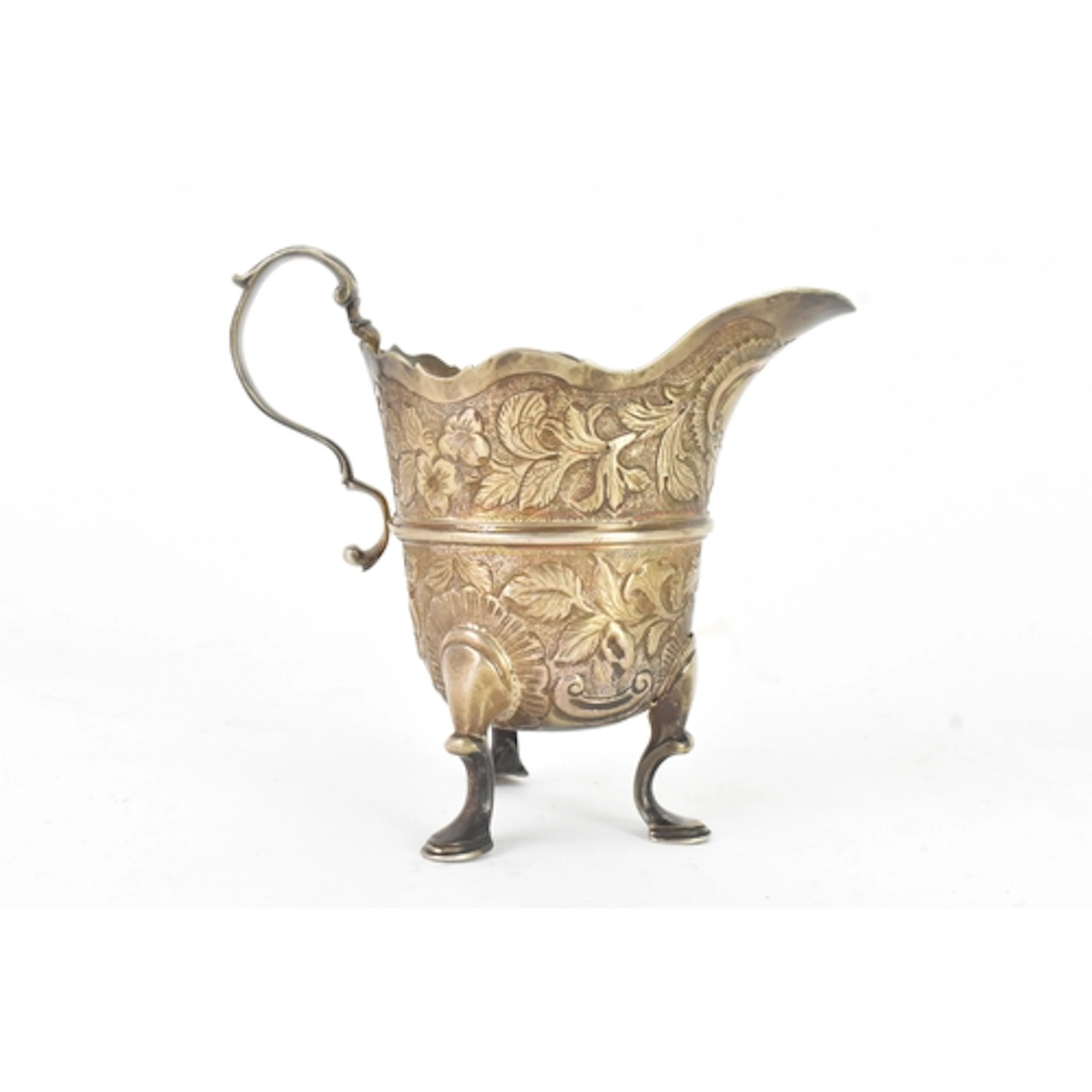 A late 19th/early 20th century Continental silver milk jug, ...