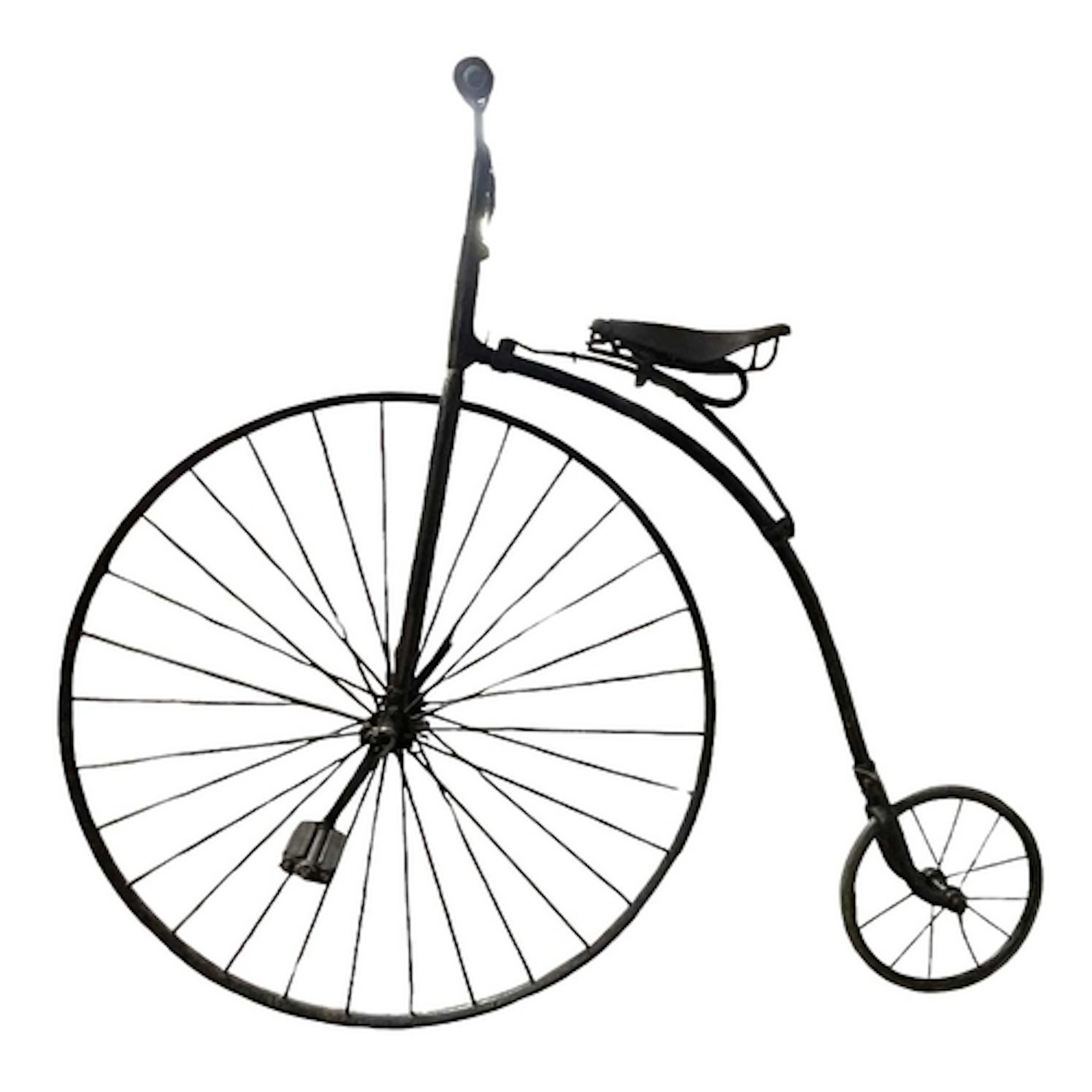 A late Victorian 19th century circa 1890 black painted metal...