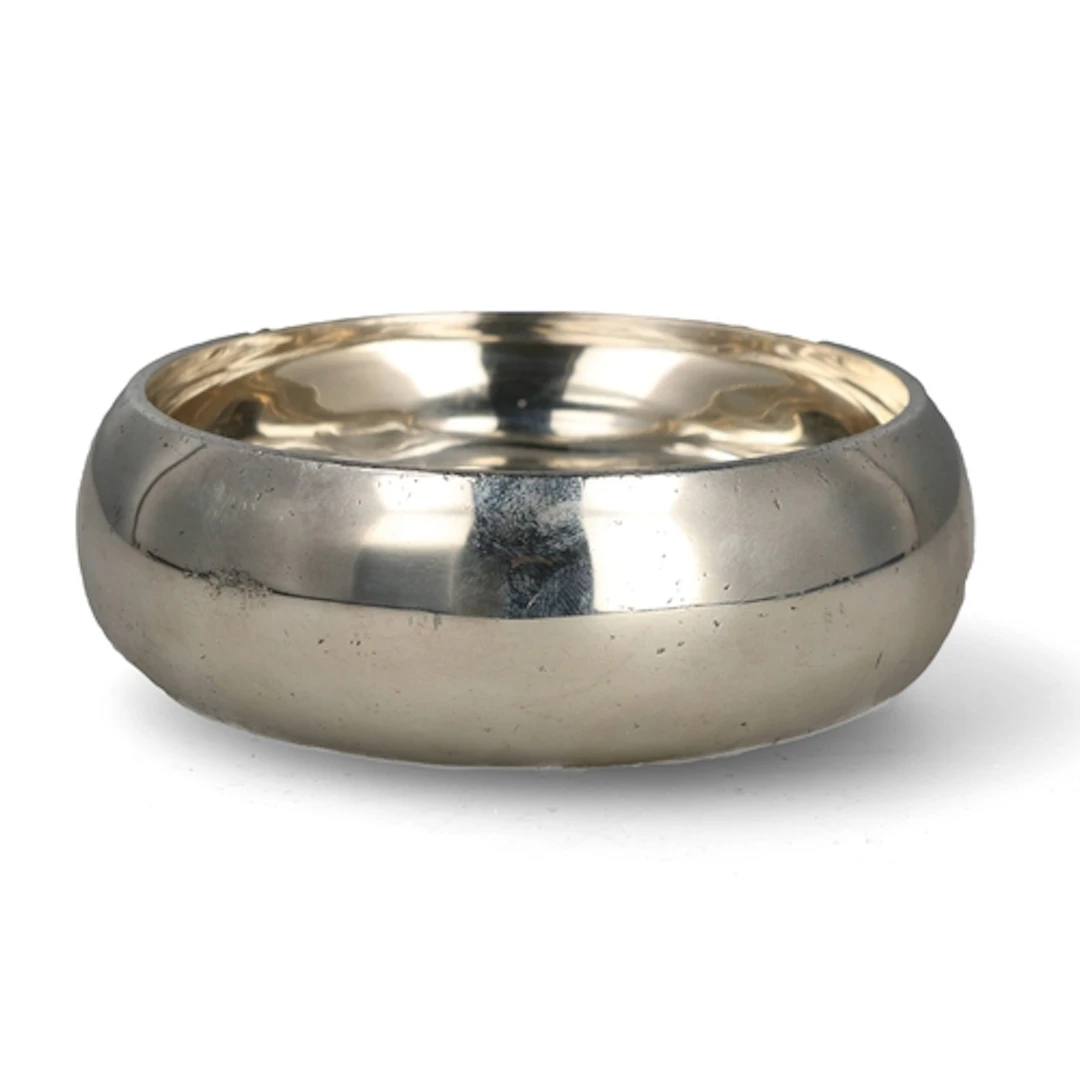 AN ART DECO CIRCULAR SILVER BOWL, RICHARD COMYNS, LONDON 193...