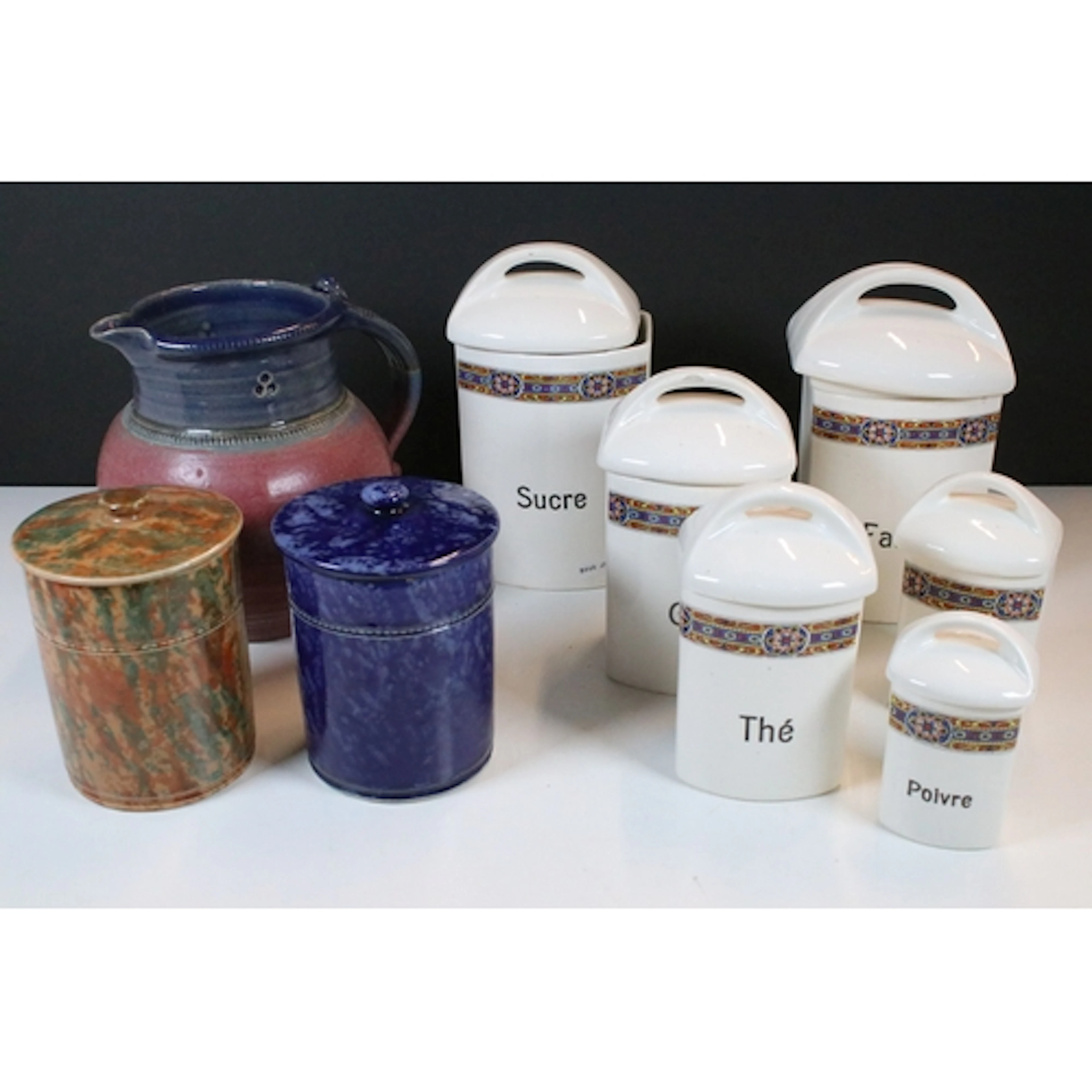 Group of mid 20th century ceramic storage jars, to comprise ...
