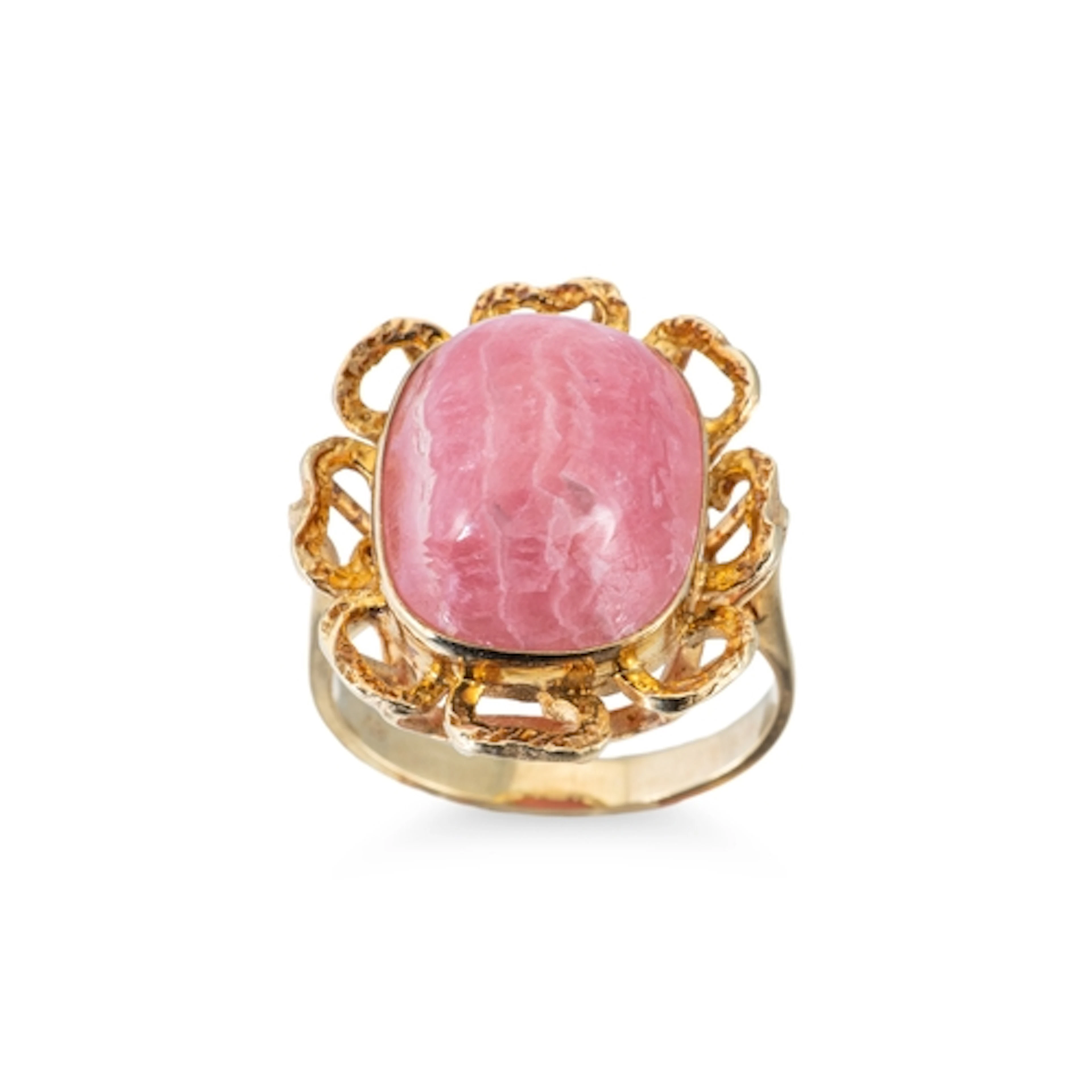 A VINTAGE MID 20TH CENTURY CONTINENTAL 14CT YELLOW GOLD DRES...