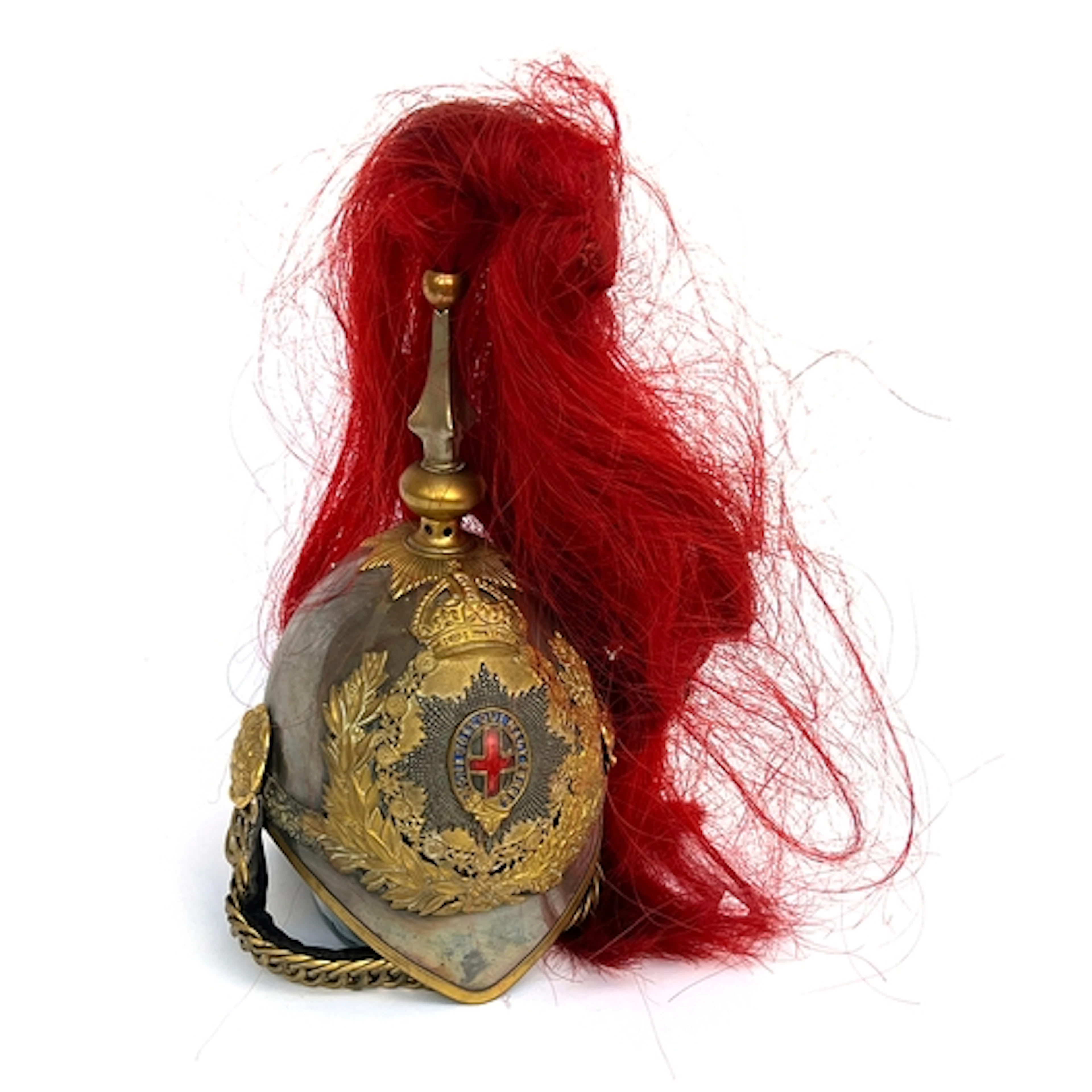 A Royal Horse Guards officer's plumed state helmet, pre-1953...