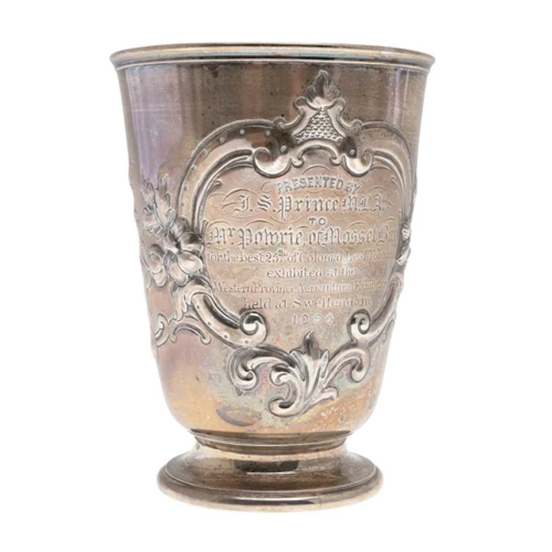 SOUTH AFRICA HISTORY - A VICTORIAN PRESENTATION SILVER BEAKE...