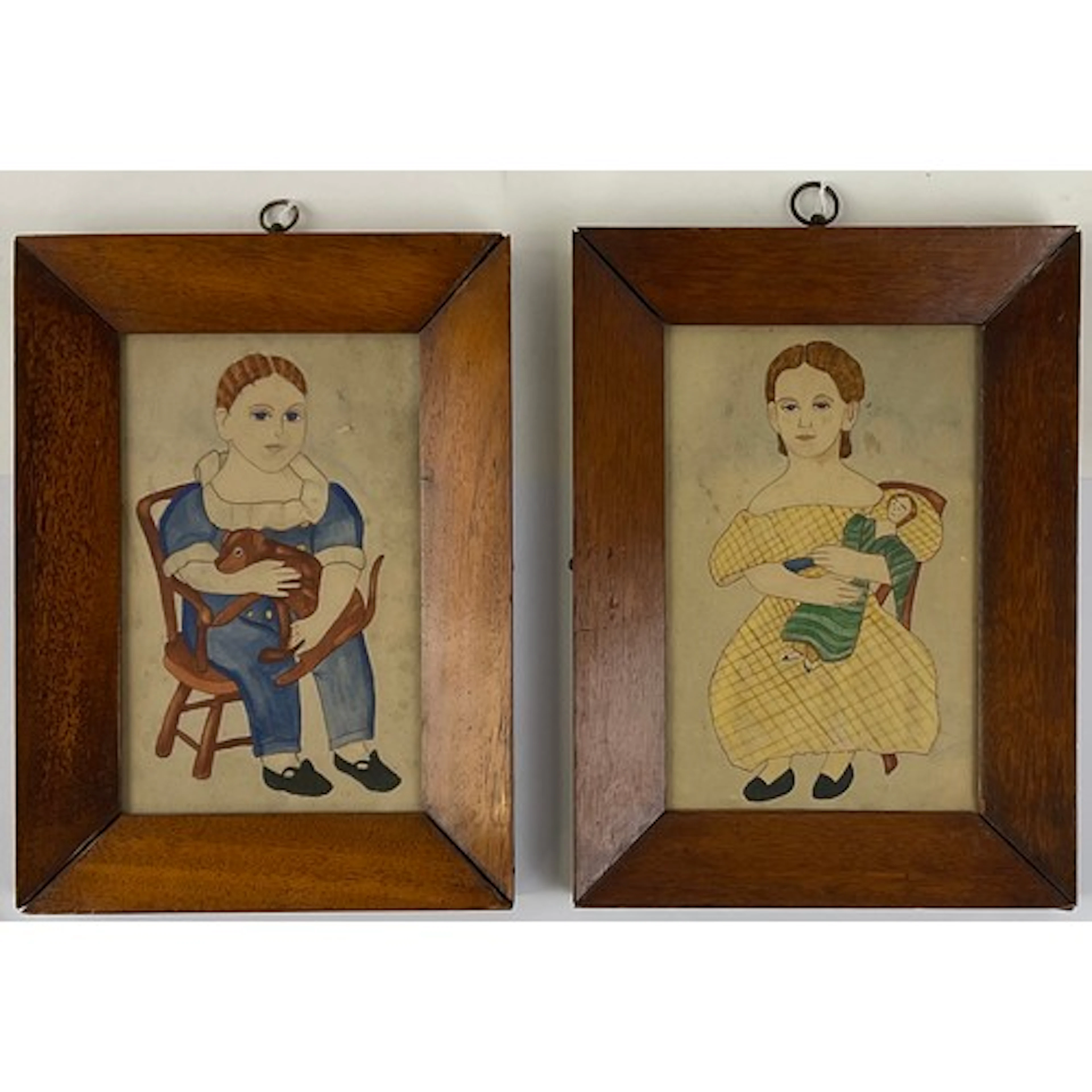Naive School A pair, Brother and Sister Attended by their T...