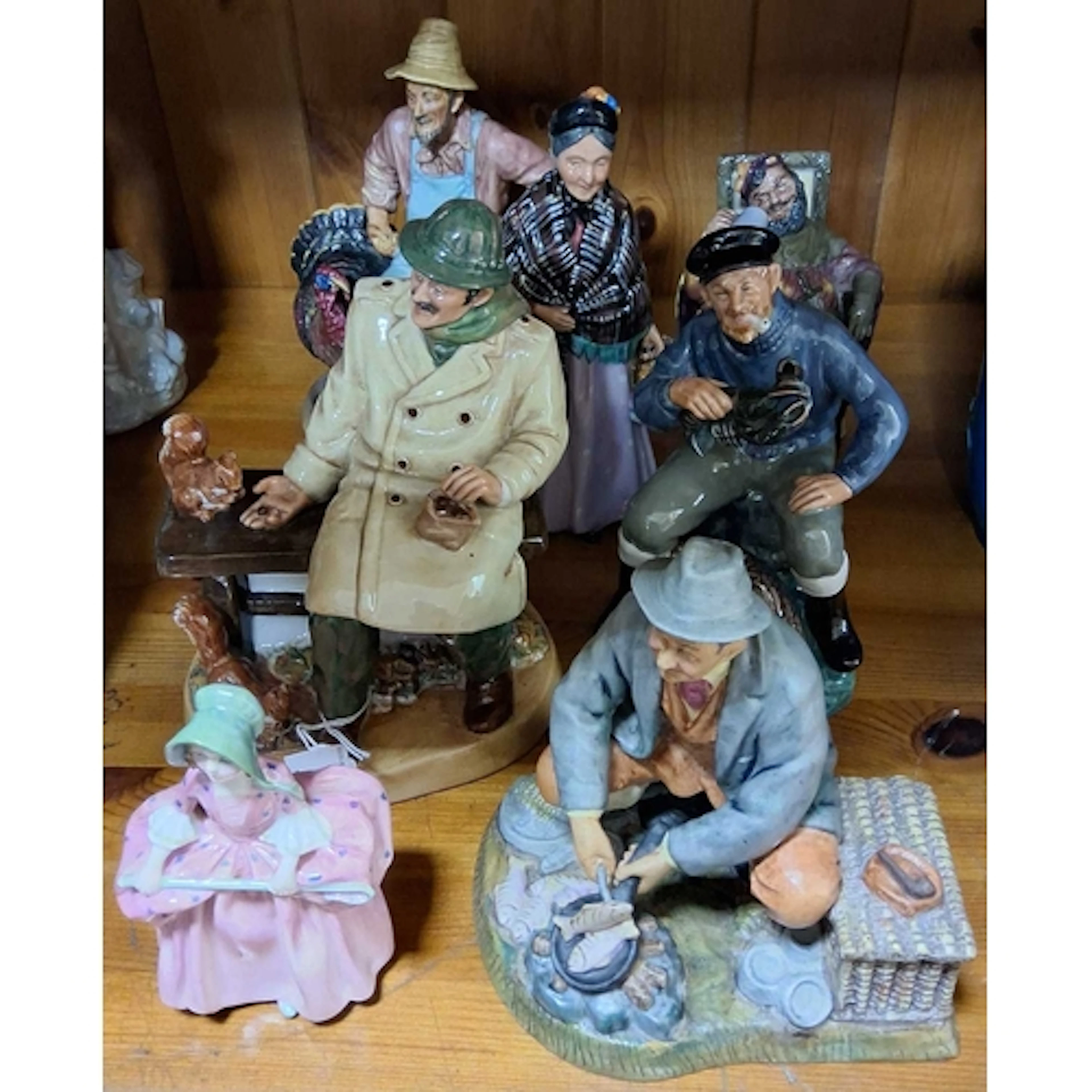 SEVEN ROYAL DOULTON FIGURES, comprising Bon Appetit HN2444, ...