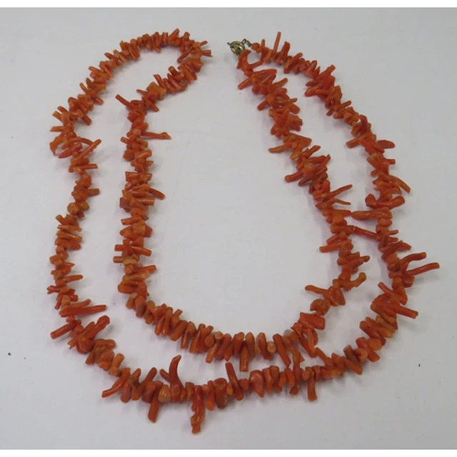 Long Natural Coral stick necklace approx. 79cm L (LD1)