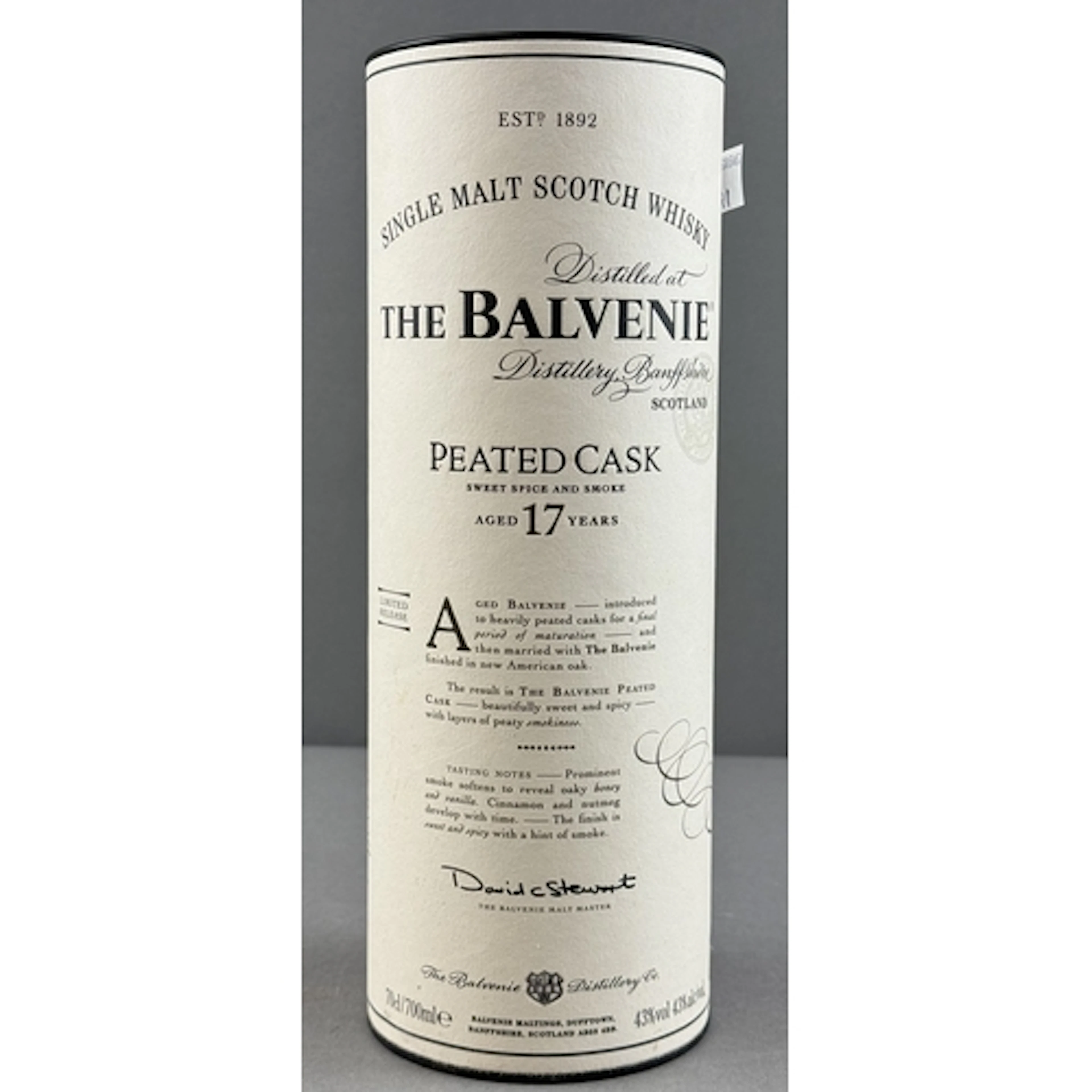 Whisky: The Balvenie Peated Cask 17 years old single malt wh...