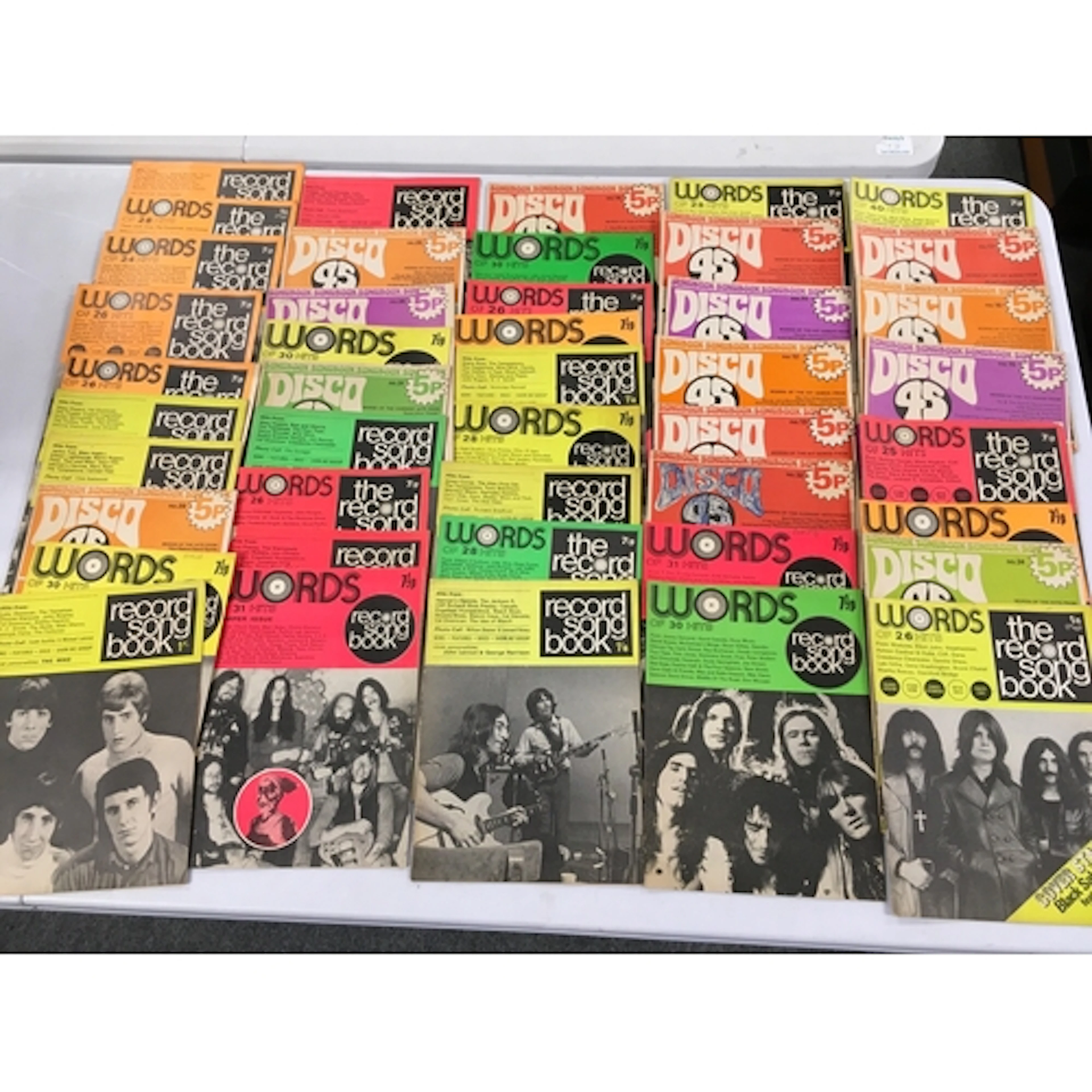 A collection of music and film memorabilia comprising magazi...