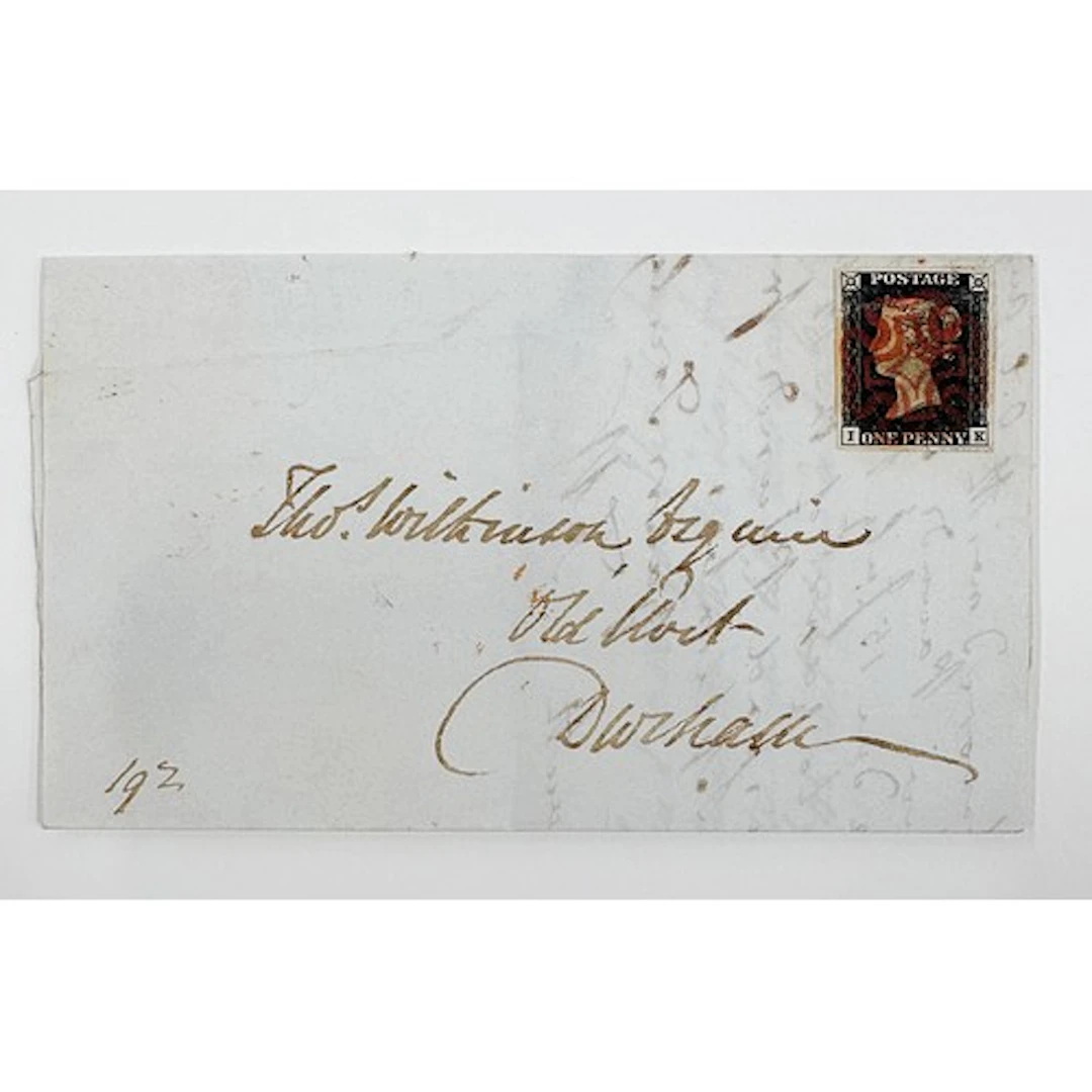 1d black on cover entire Sunderland 19-08-1840. A 4 margin c...