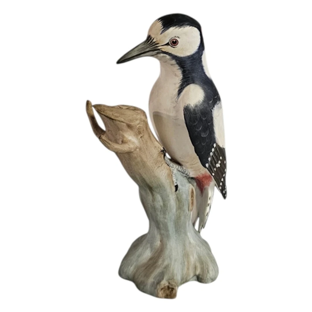 SPODE, GREATER SPOTTED WOODPECKER, A VINTAGE FINE BONE CHINA...