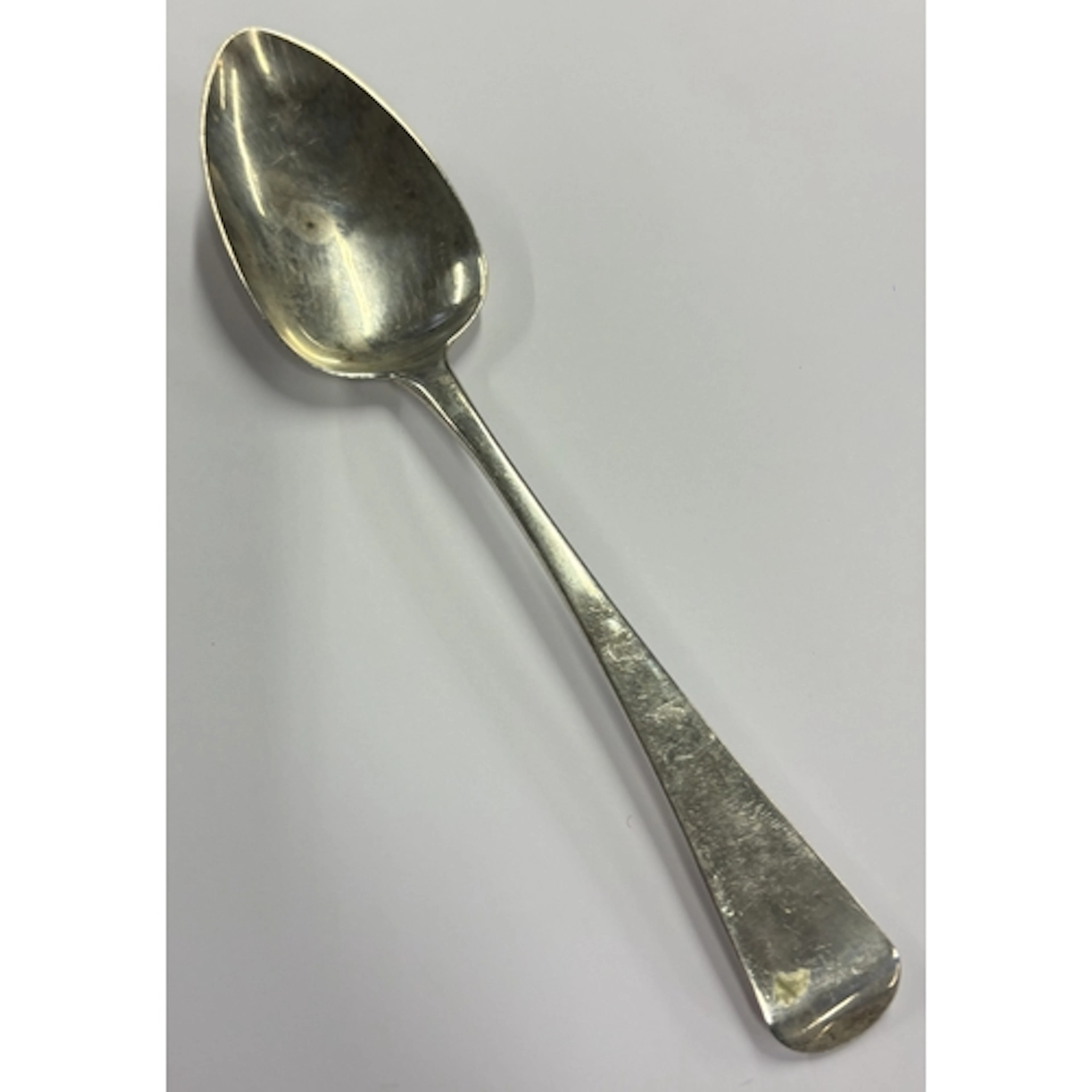 EXETER: A Georgian silver OE pattern spoon. By EL. Approx. 5...