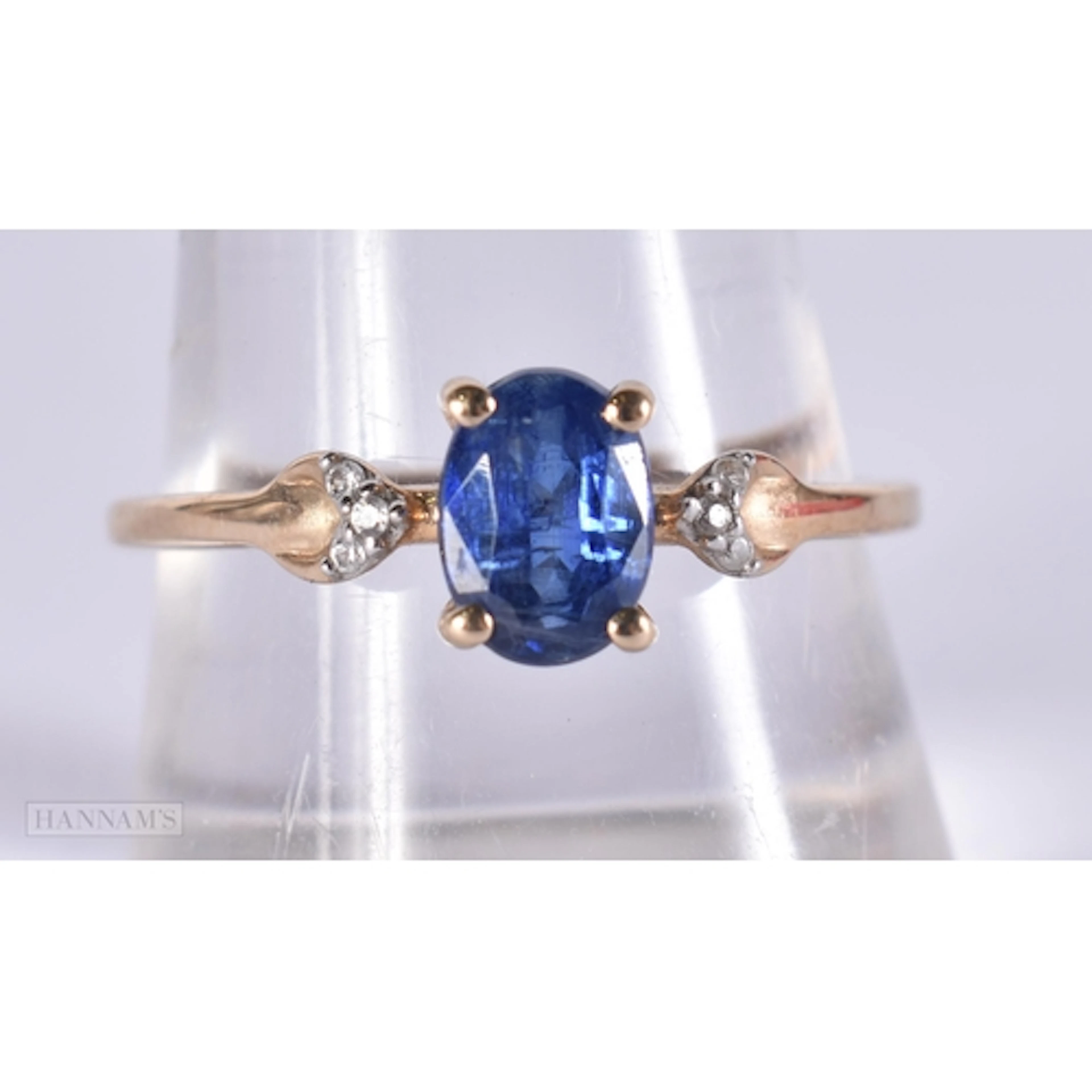 A 9ct gold kyanite and white sapphire ring, Gemporia, Birmin...