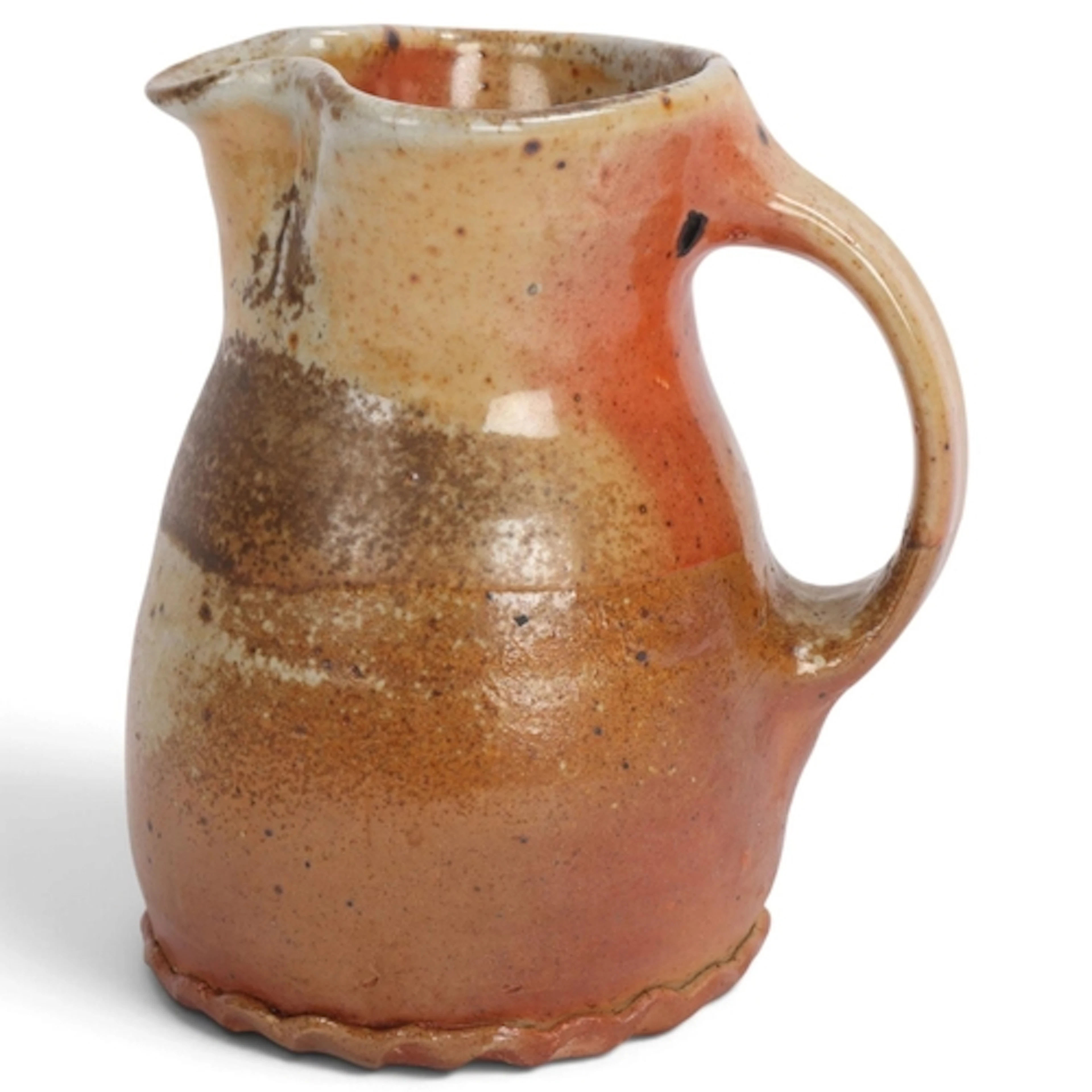 NIC COLLINS (b.1958), a wood fired stoneware jug pitcher as...