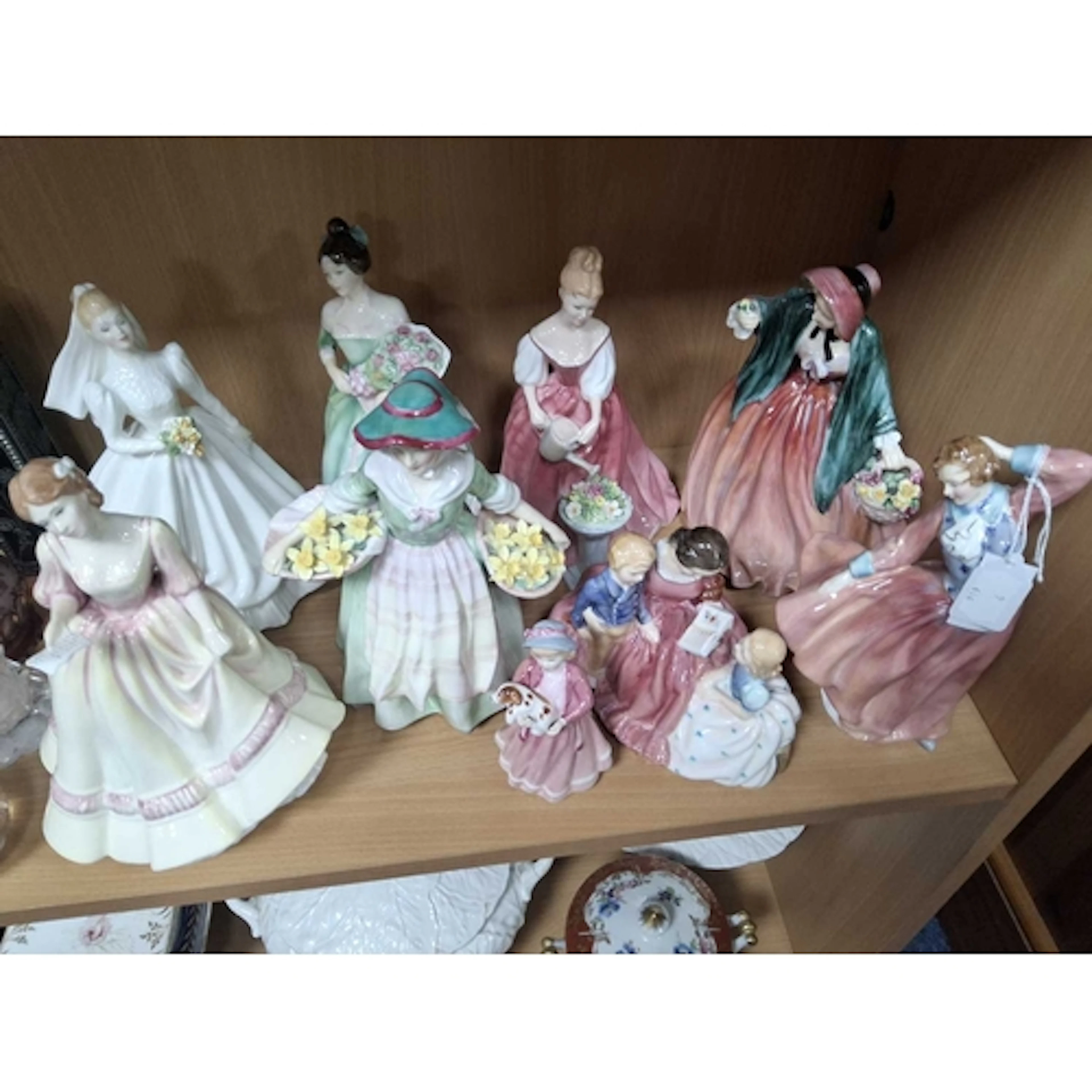 A GROUP OF NINE ROYAL DOULTON LADY FIGURINES comprising 'My ...