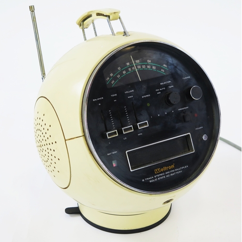 A vintage Weltron 'Space Ball' radio cassette recorder. | Barnebys