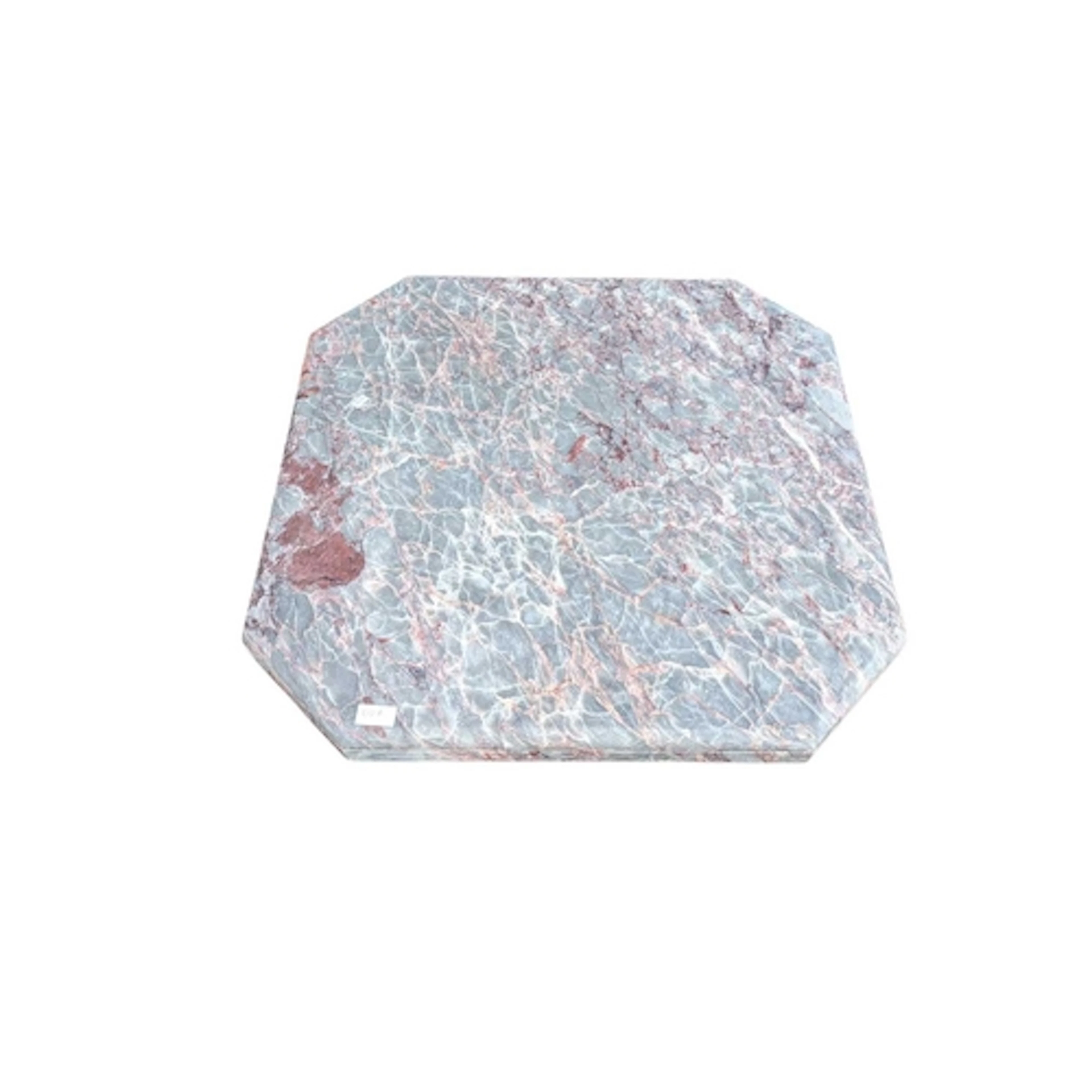 A vintage 20th century circa 1970s red veined Italian marble...