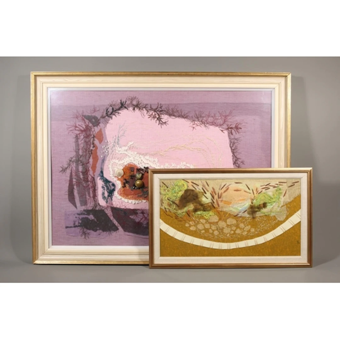 KIRSTY MCFARLANE, Rock Pool, mixed media textile collage, si...