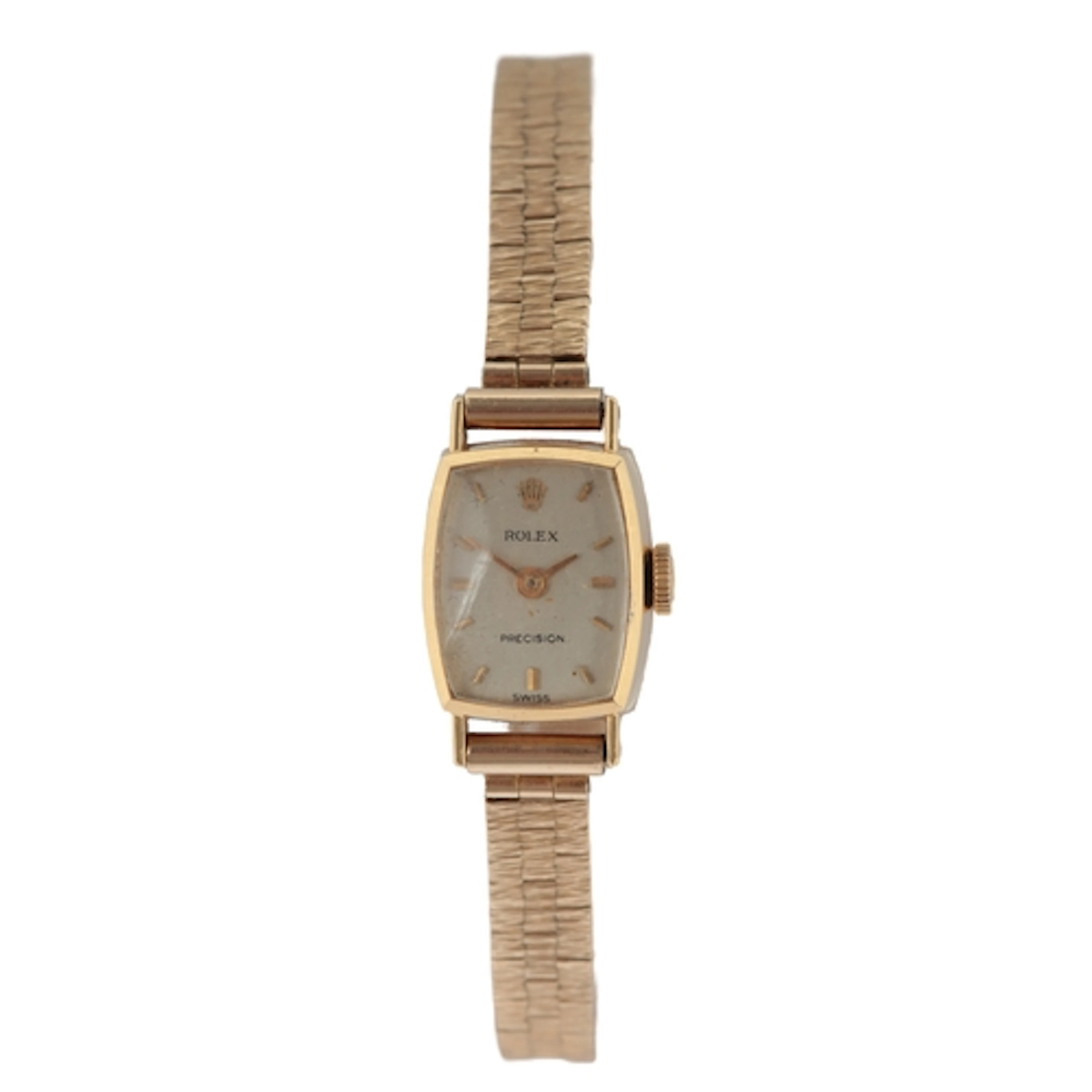 A lady's early 1980's 18k Rolex Precision manual wind wrist ...
