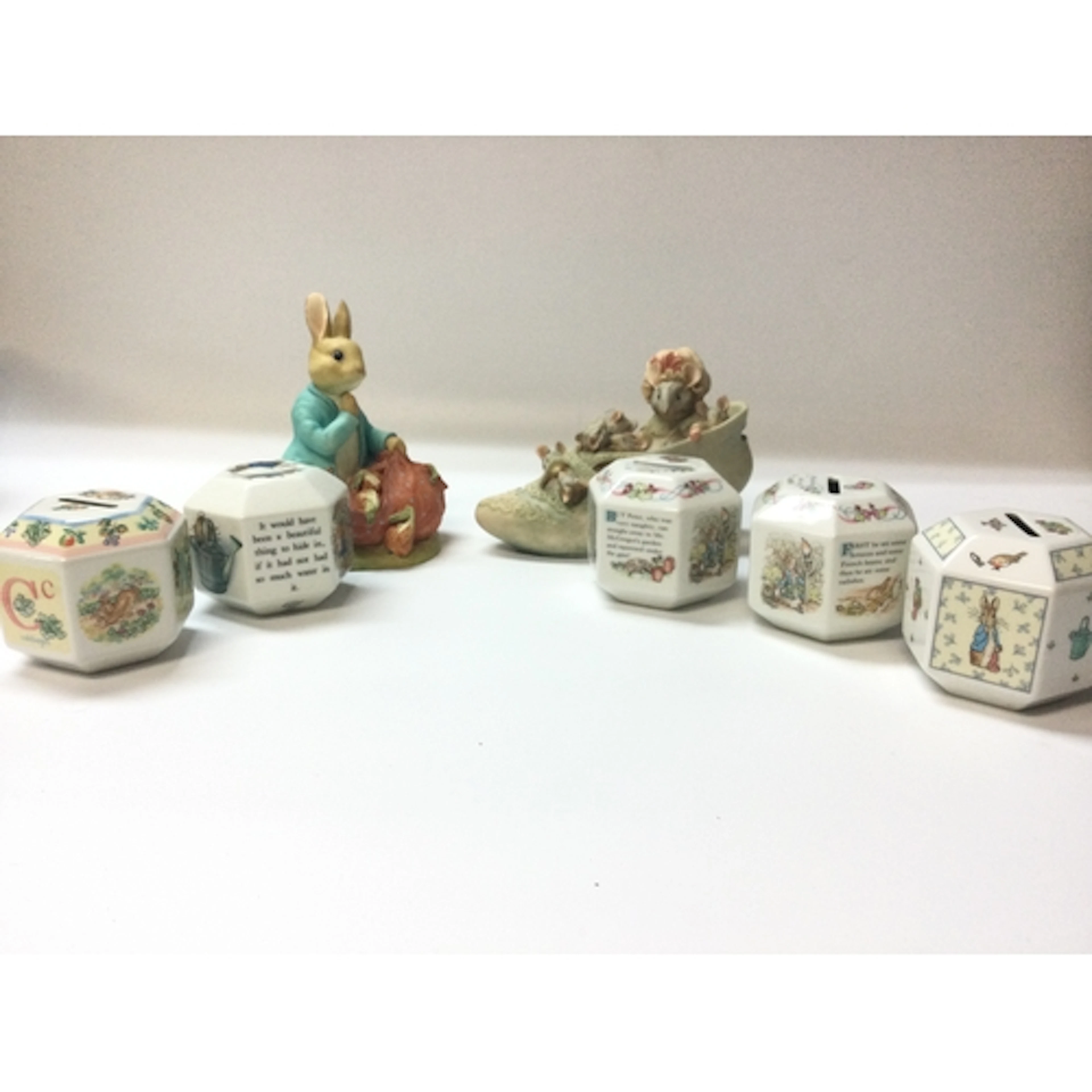 Quantity of Beswick, Wedgwood and other Peter rabbit related...