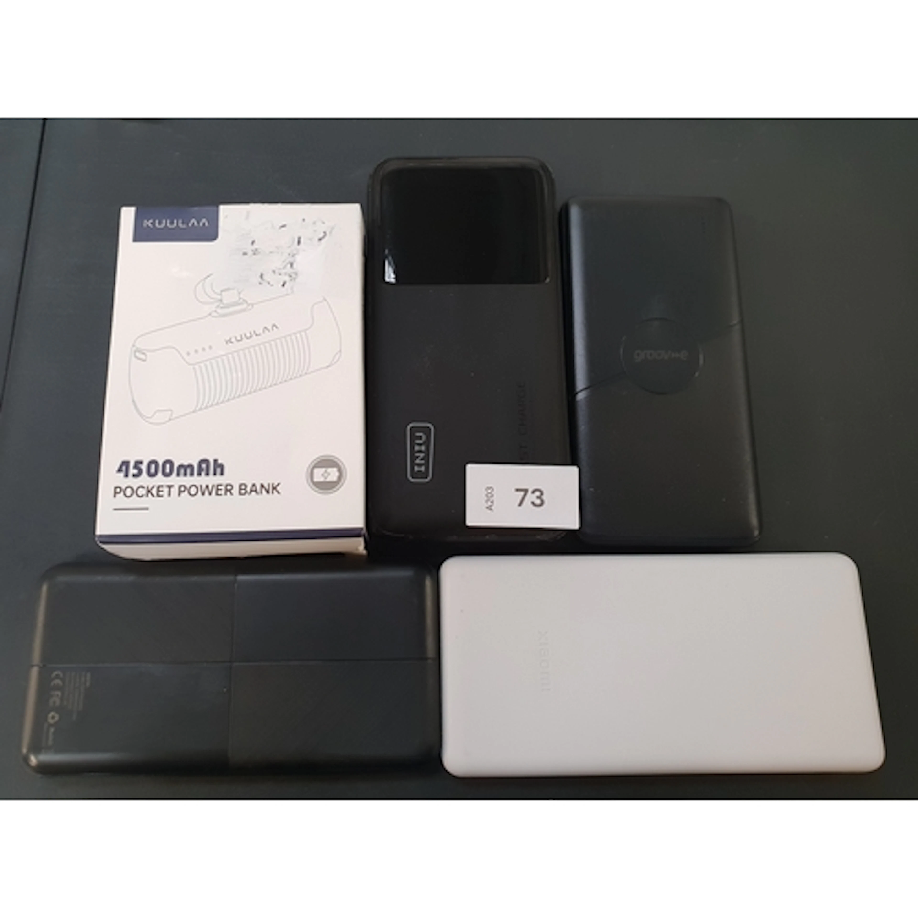 FIVE POWER BANKS