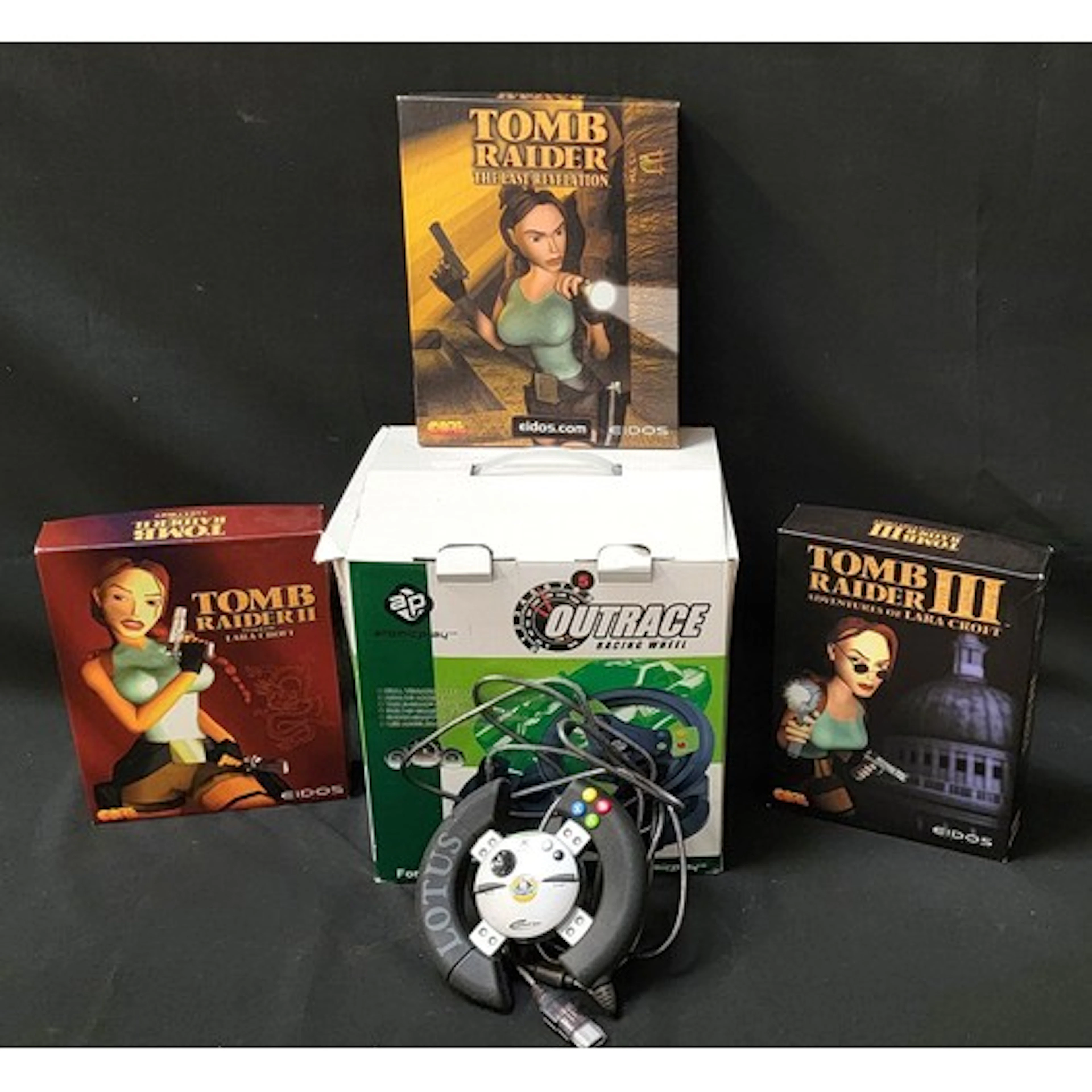 THREE TOMB RAIDER BOXED PC GAMES comprising 'Tomb Raider II ...