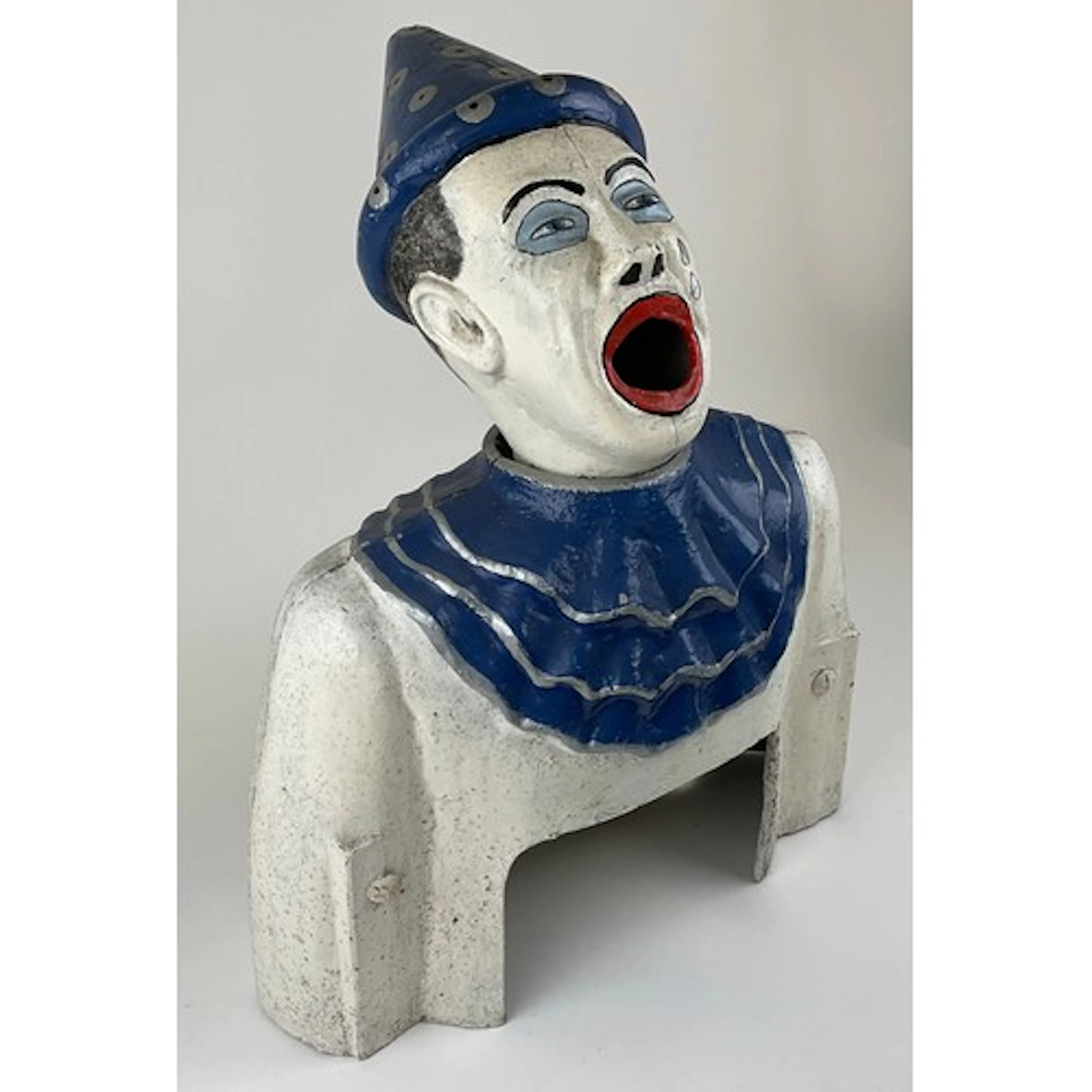 From The Fairground - a large 1950’s cast alloy clown amusem...