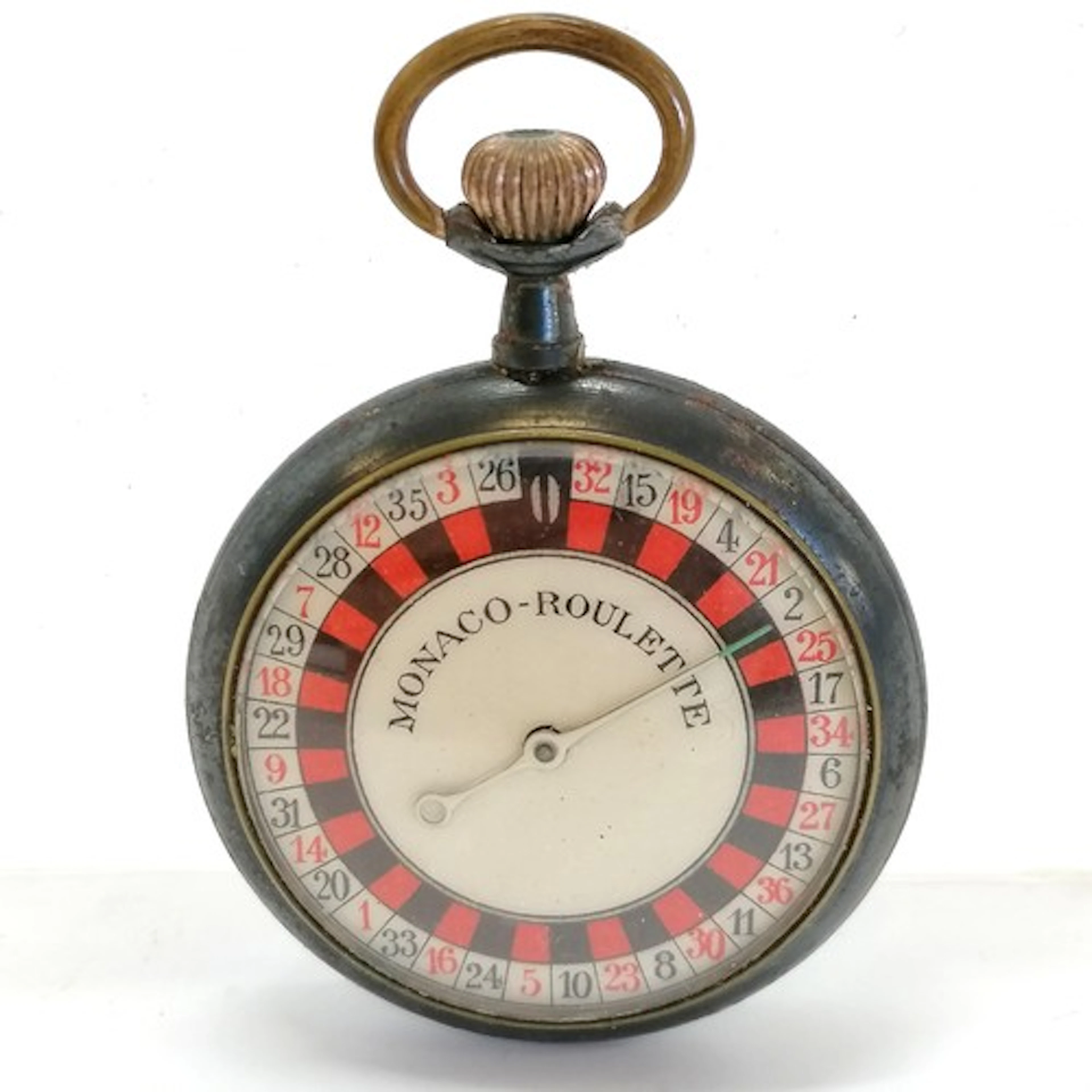 Gun metal cased Monaco-roulette novelty game in the form of ...