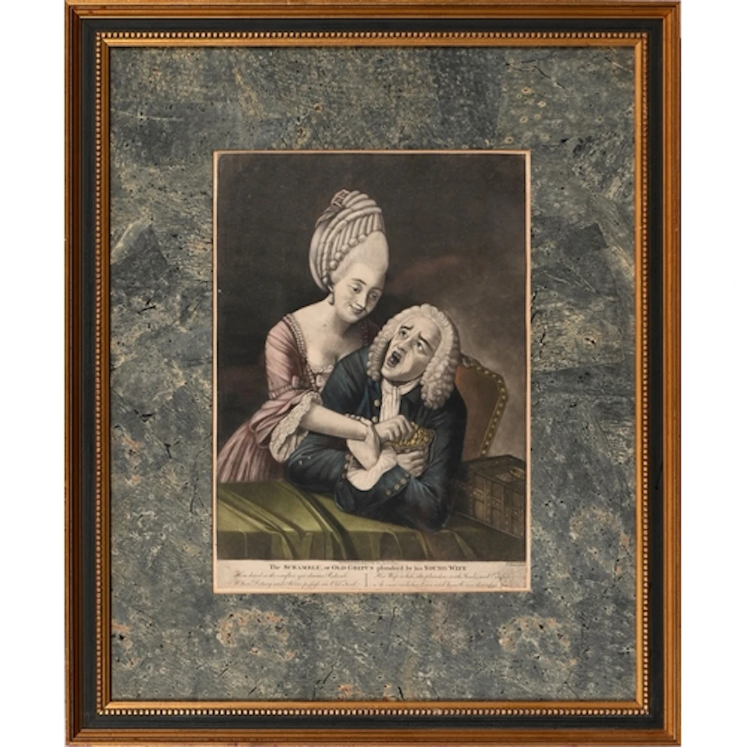 Caricature and humorous subjects. Philip Dawe - The Scramble...