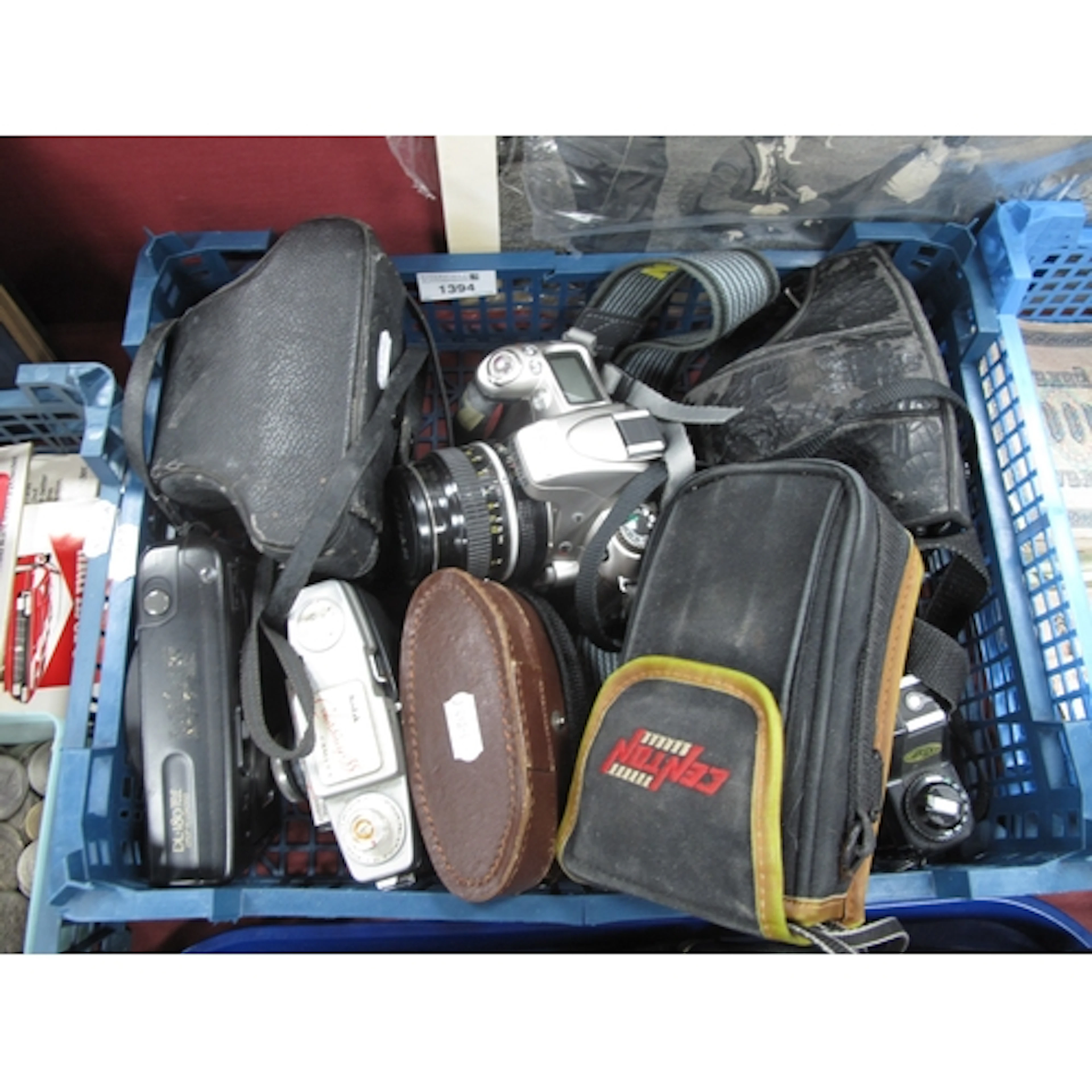 Cameras, including Nikon F55, Canon MegaZoom 76, Asahi Penta...