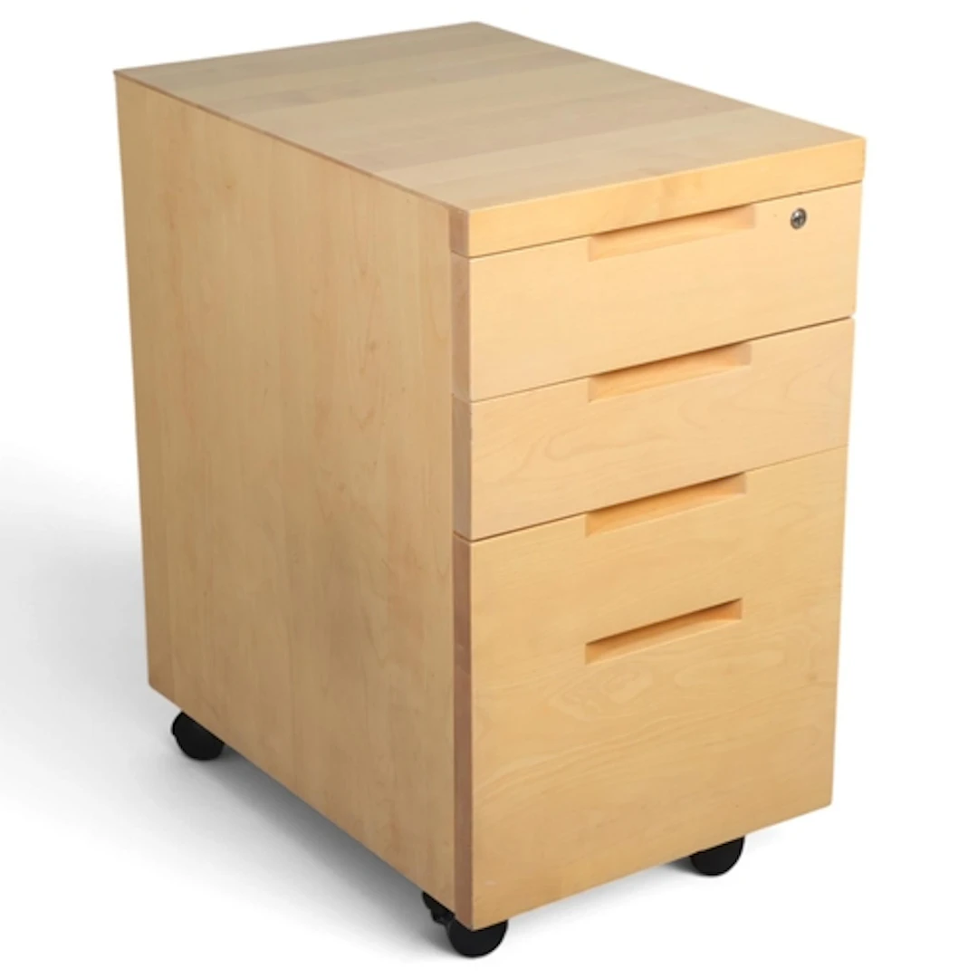 ALVAR AALTO pedestal or bedside chest in solid birch by Arte...