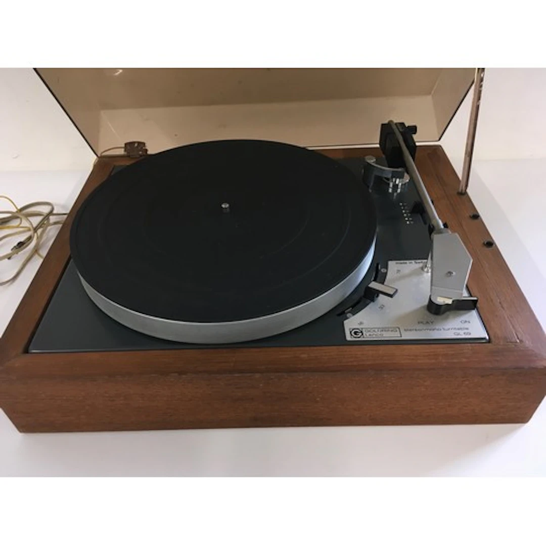 A Goldring Lenco GL 69/2 turntable with instruction manual.