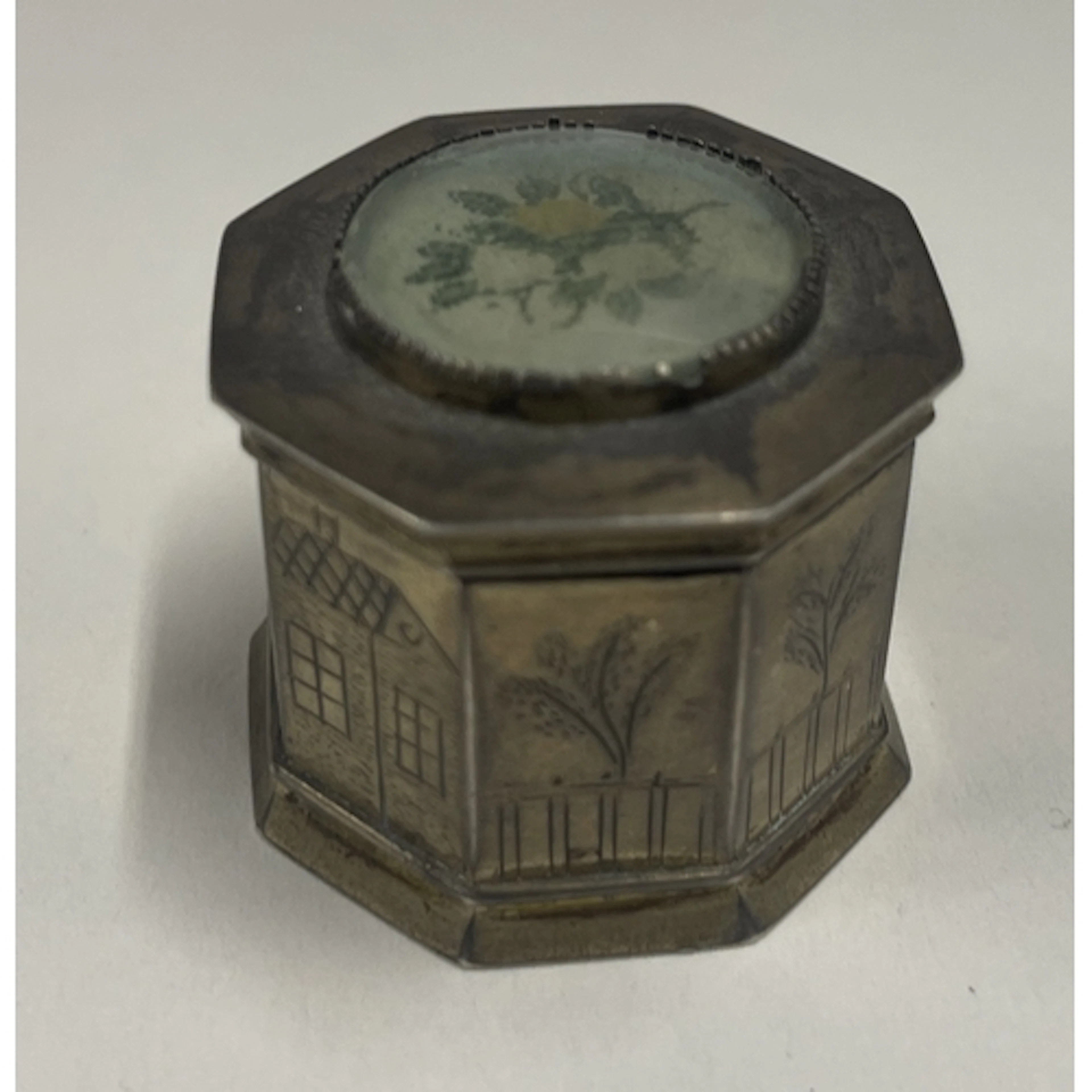 A Continental Antique embossed scent bottle. Approx. 18 gram...