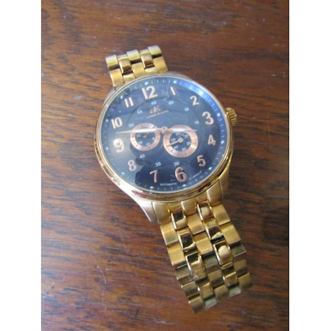 Gentleman's Wristwatch with Gold Plated Bracelet and Dial In...