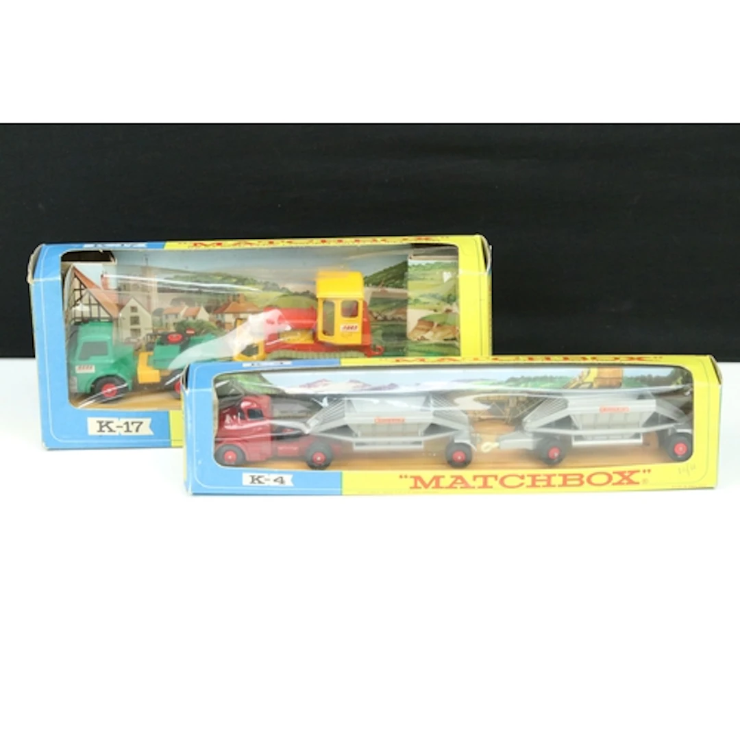 Two boxed Matchbox King Size diecast model sets to include K...