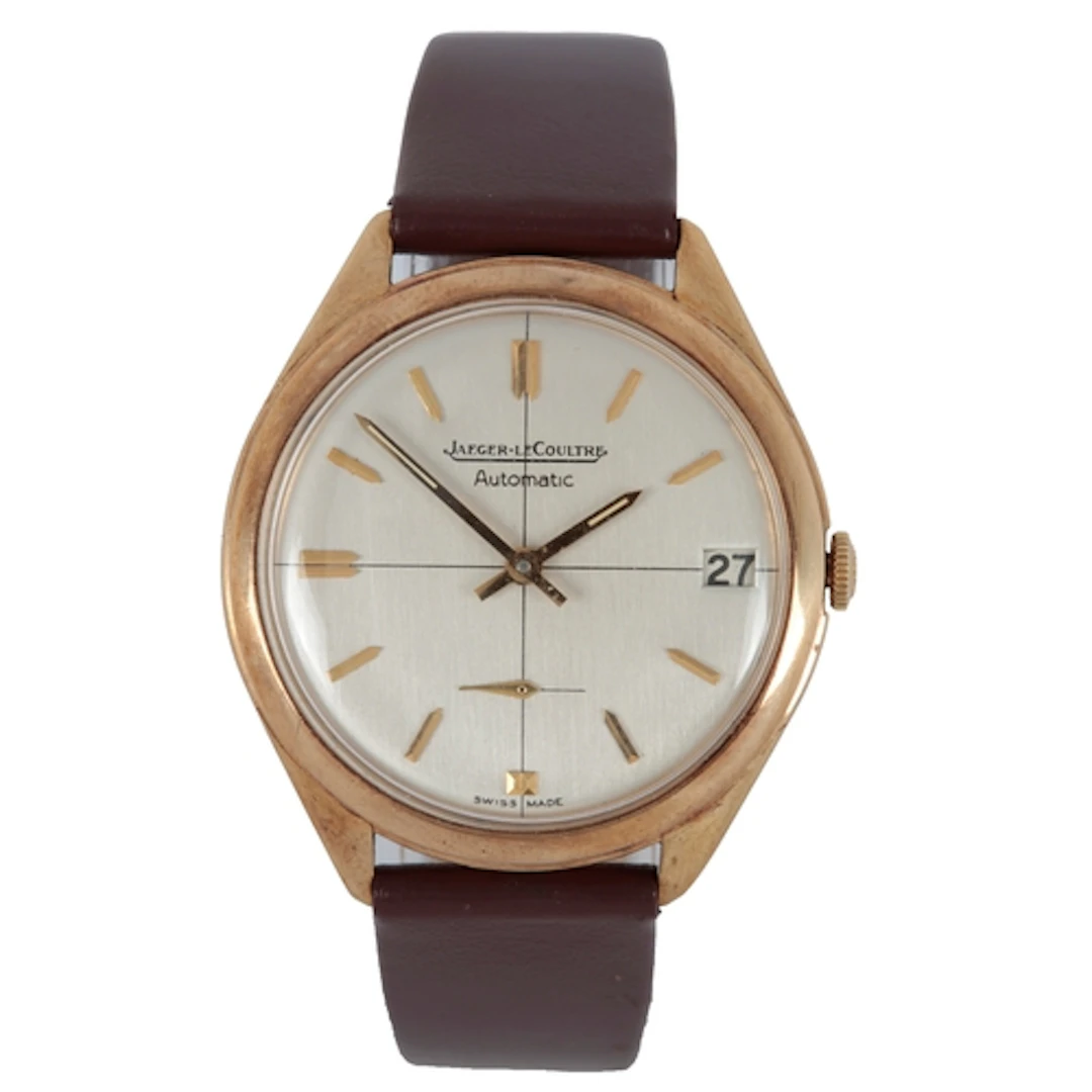 A gentleman's 1950's 9ct gold Jaeger LeCoultre automatic wri...