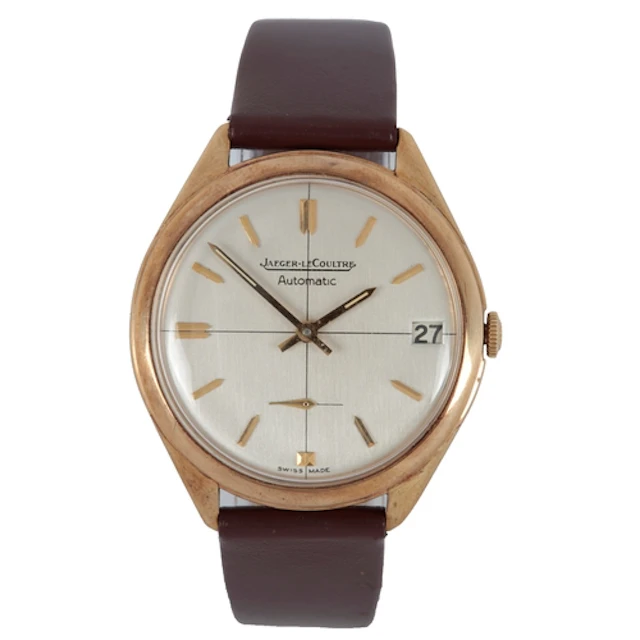 A gentleman's 1950's 9ct gold Jaeger LeCoultre automatic wri...
