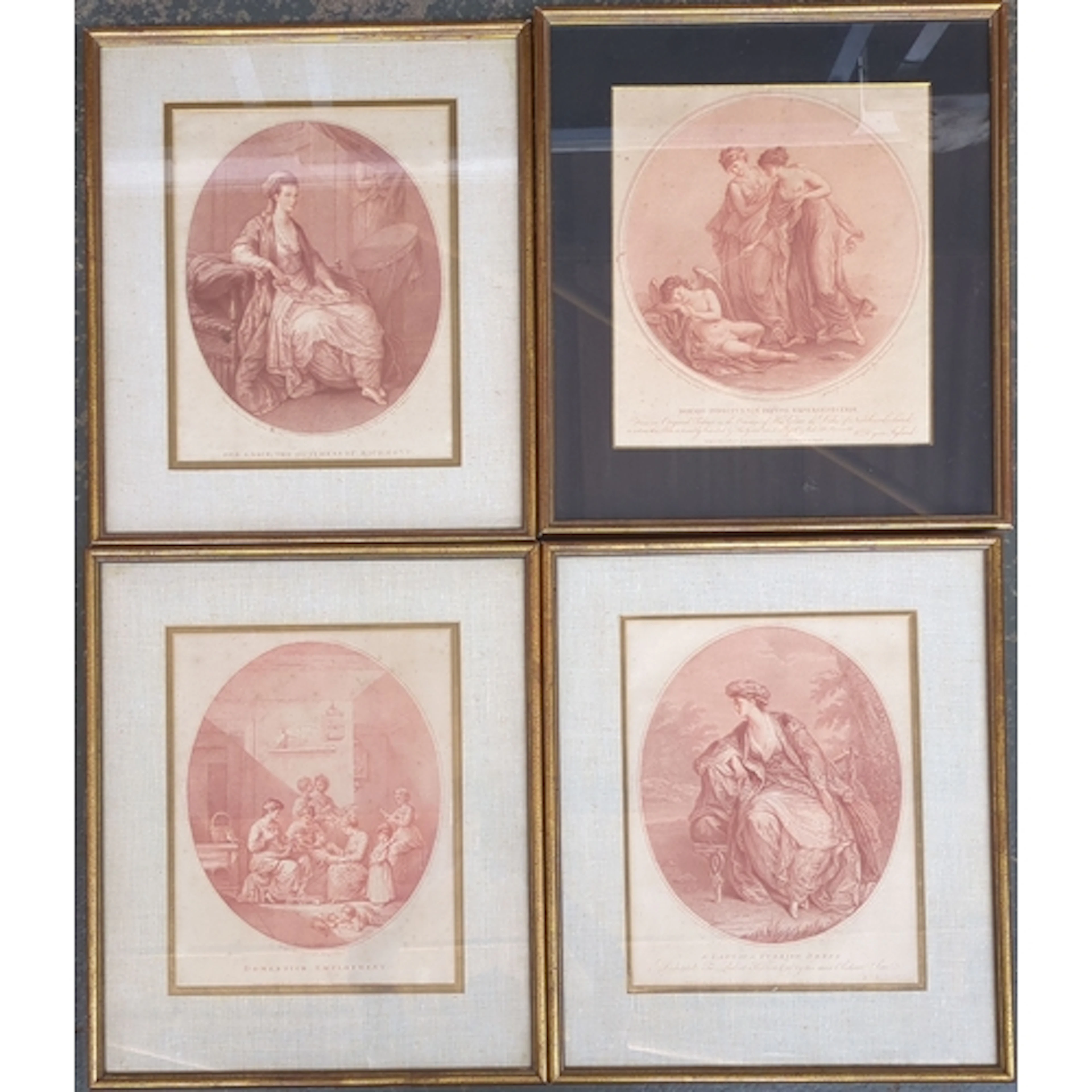 Interior design interest: After Angelica Kauffman, four 18th...