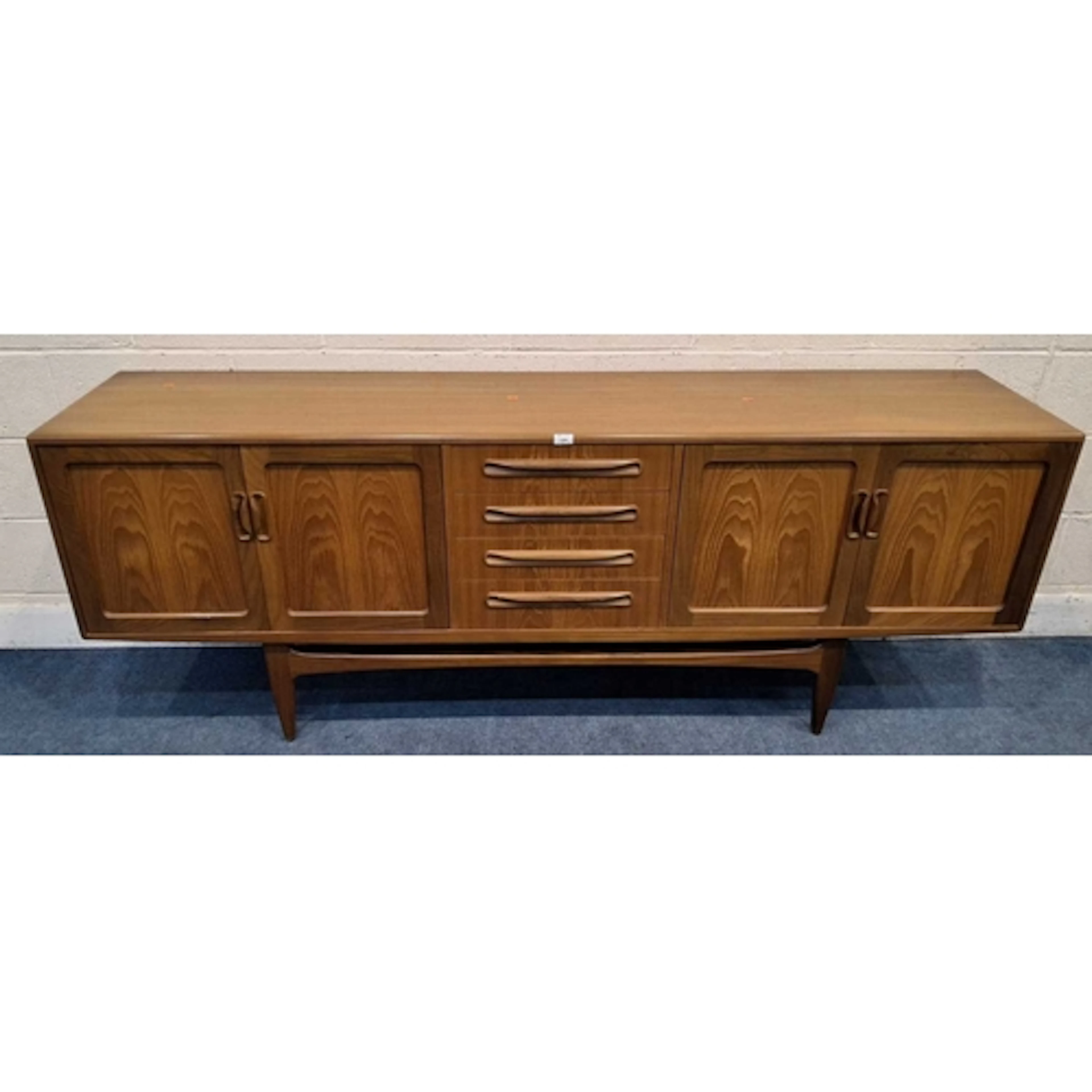 A G PLAN FRESCO MID-CENTURY TEAK 7FT SIDEBOARD, fitted with ...