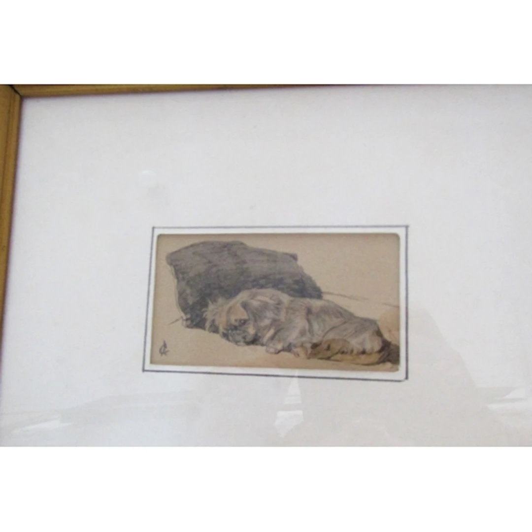 Cecil Aldin (1870 - 1935) Original Watercolour of Resting La...