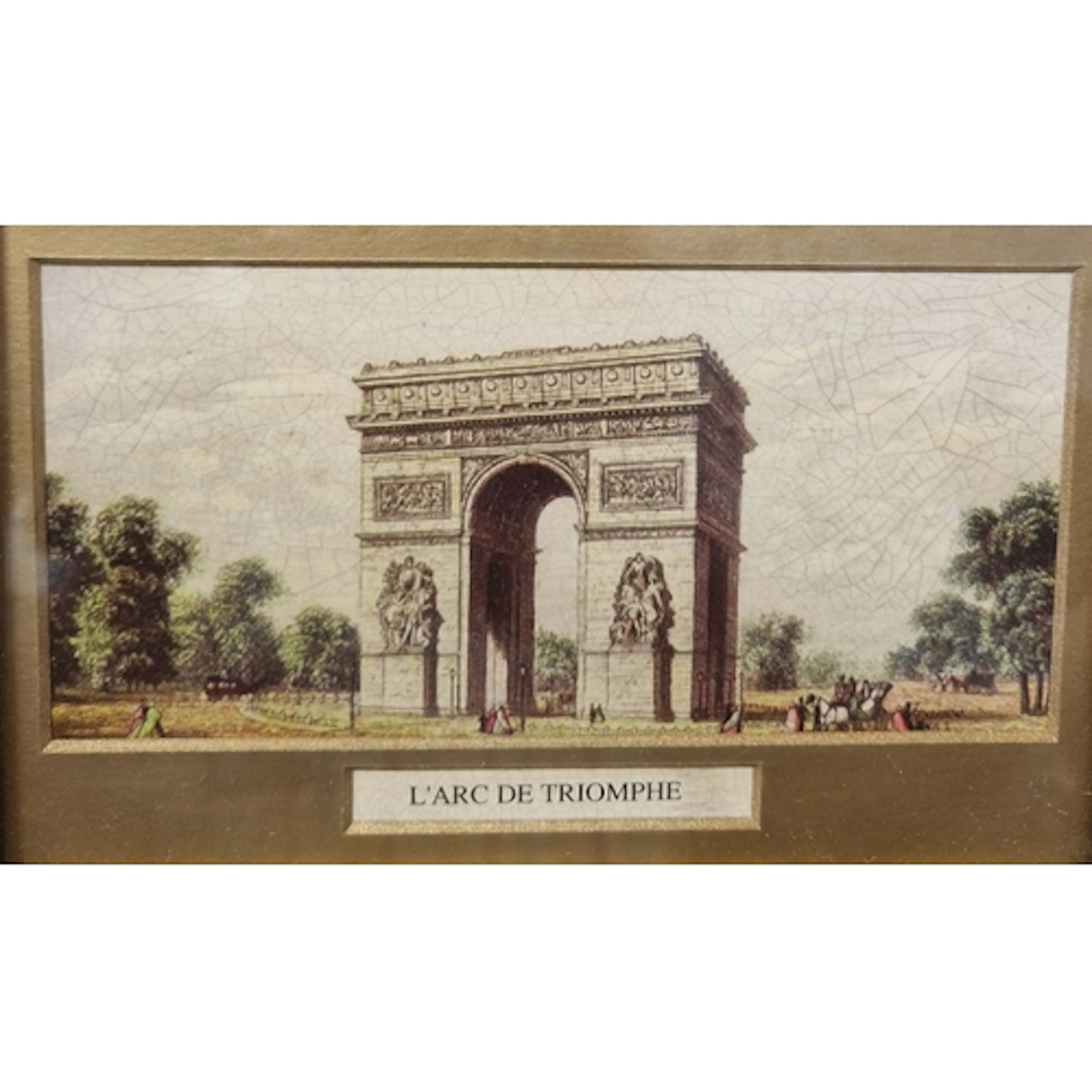 Two late 20th century colour reproductions depicting L'Arc d...